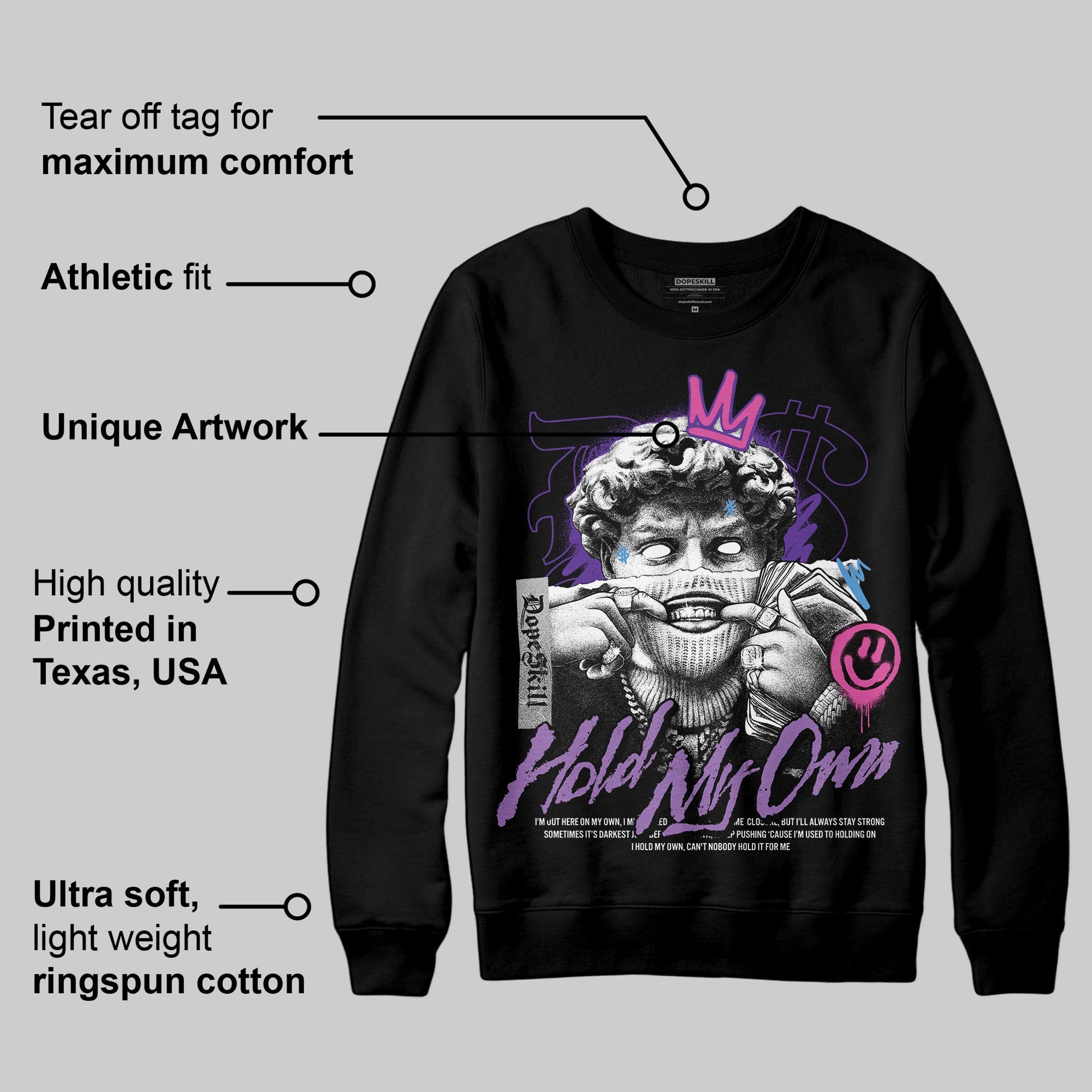 PURPLE Collection superstreetwear Sweatshirt In My Way Graphic