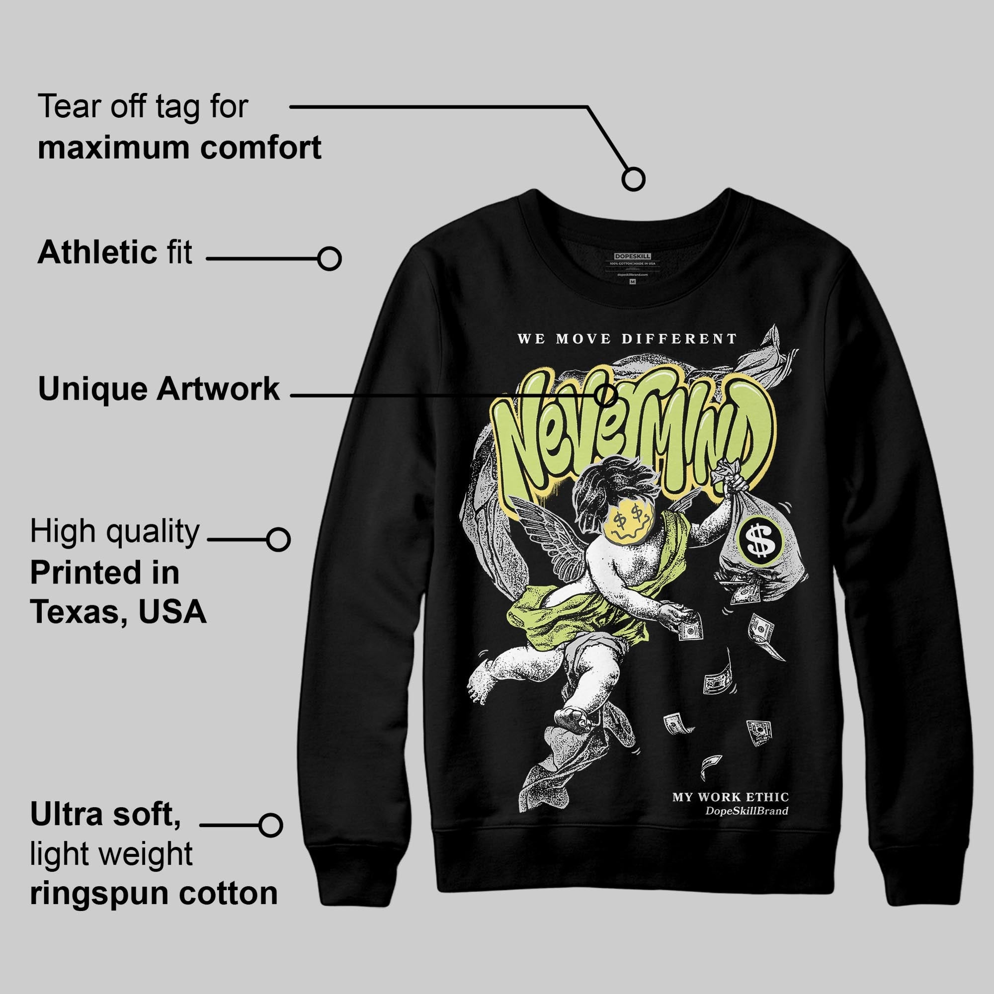 Light Lemon Twist 4s superstreetwear Sweatshirt Nevermind Graphic