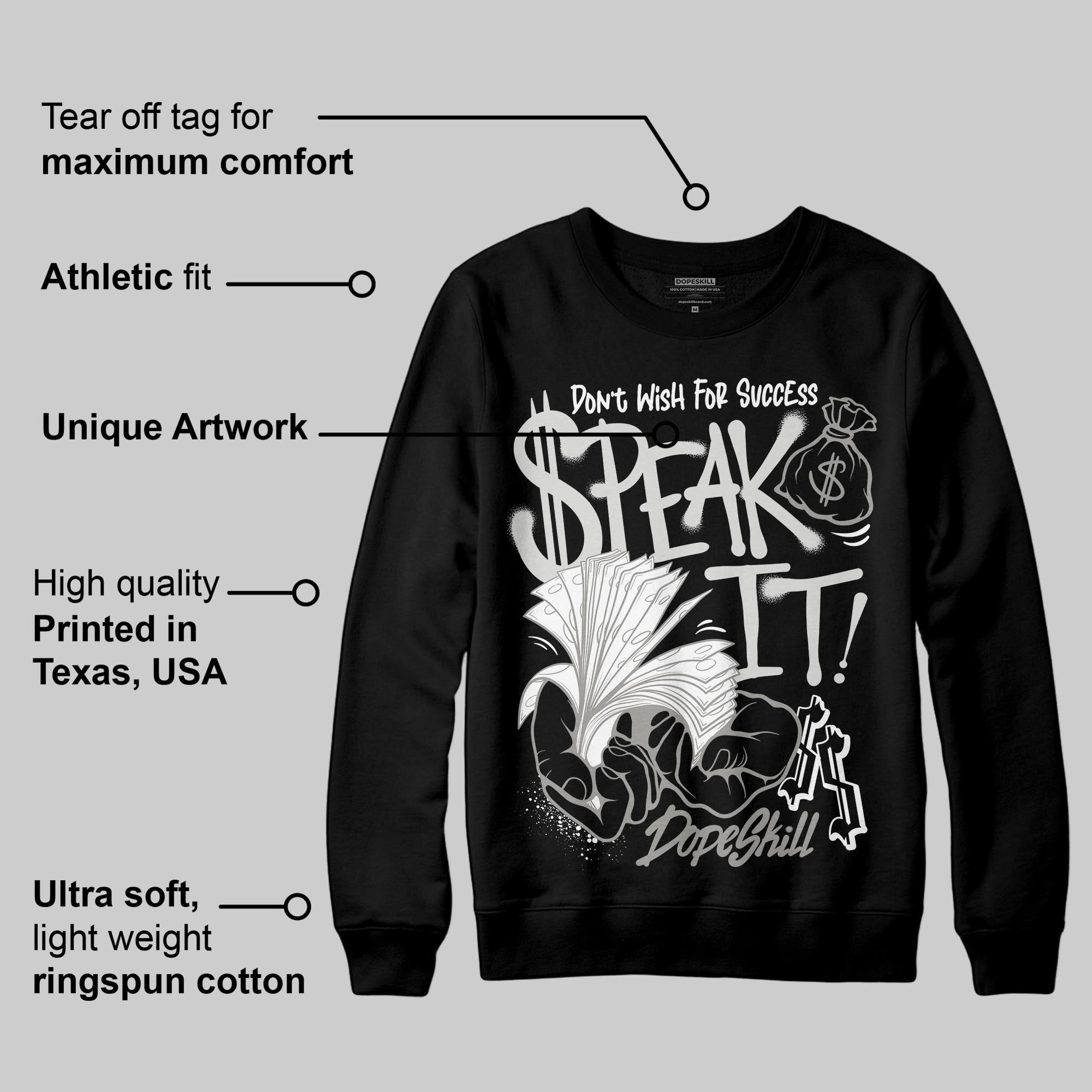 Pure Money 3s superstreetwear Sweatshirt Speak It Graphic