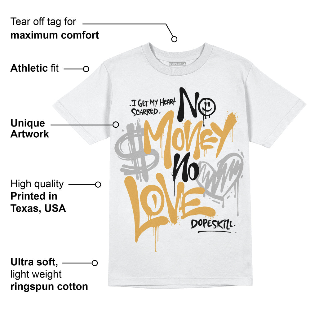 Gratitude 11s superstreetwear T-Shirt No Money No Love Typo Graphic