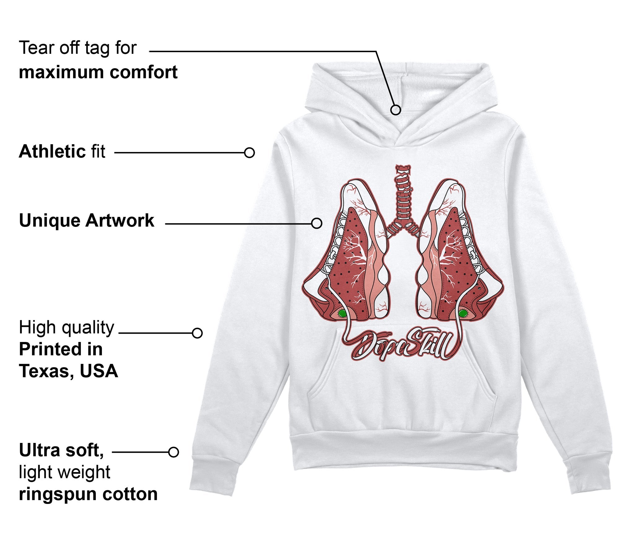 Dune Red 13s superstreetwear Hoodie Sweatshirt Breathe Graphic