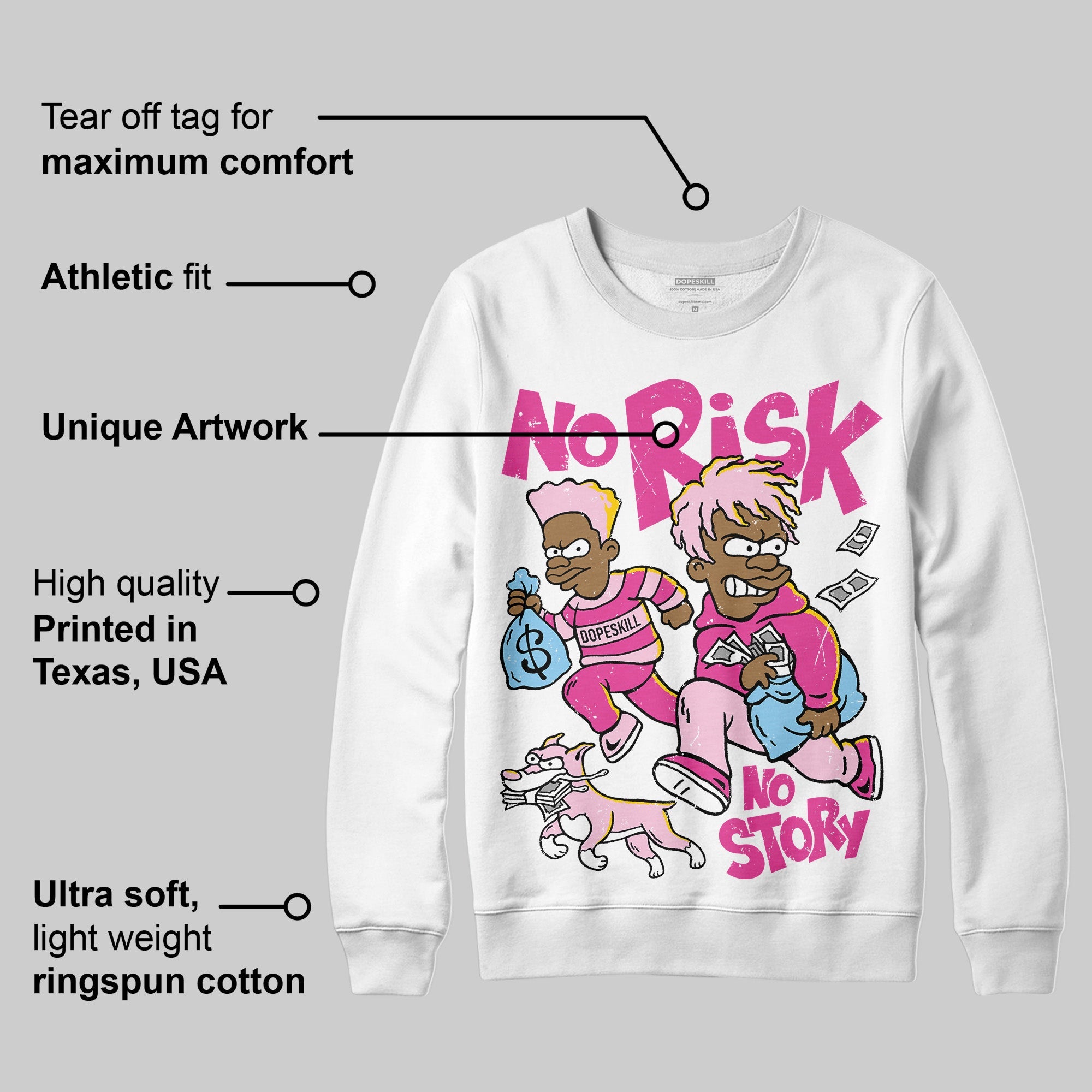 Doernbecher 6s superstreetwear Sweatshirt No Risk No Story Graphic