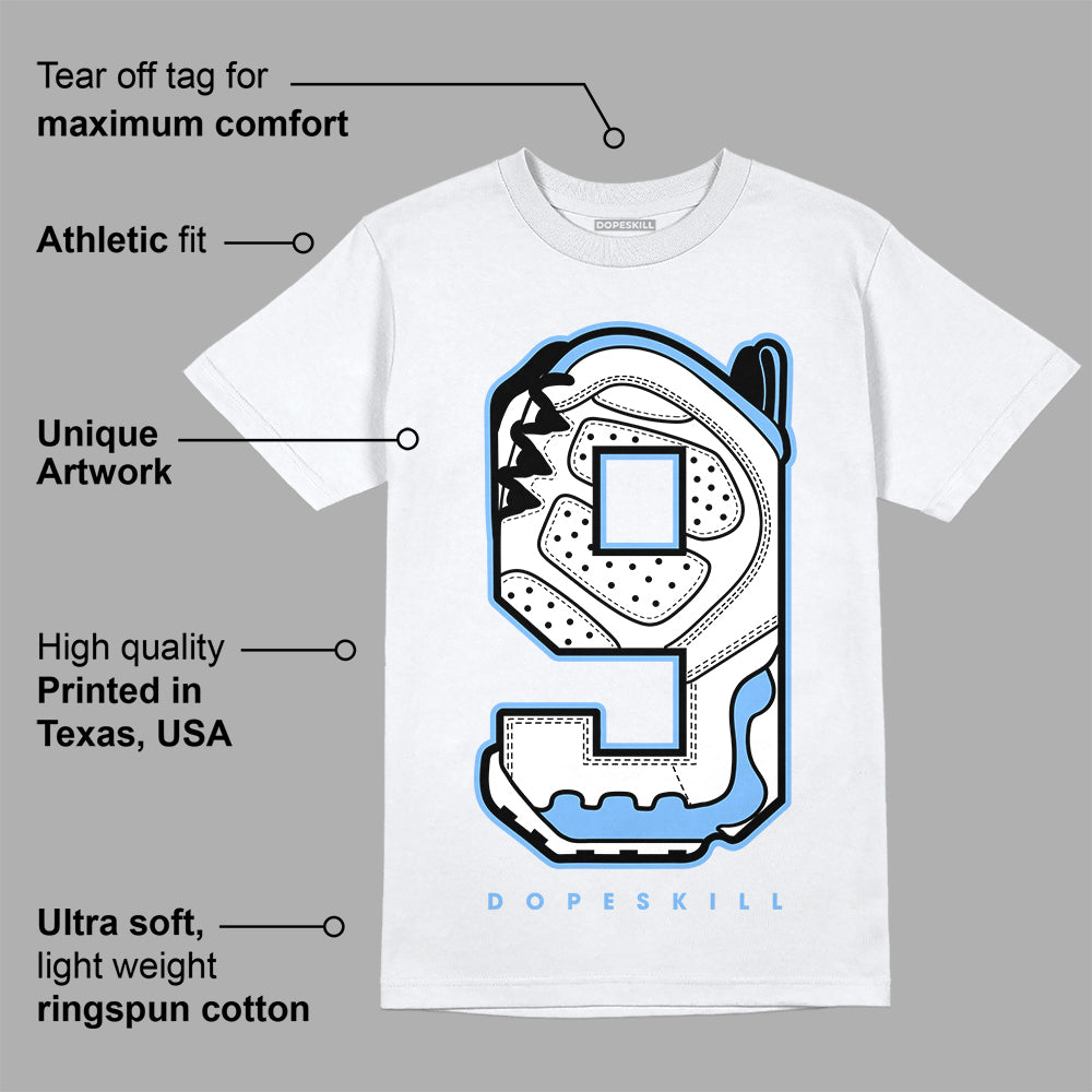 Powder Blue 9s superstreetwear T-Shirt No.9 Graphic