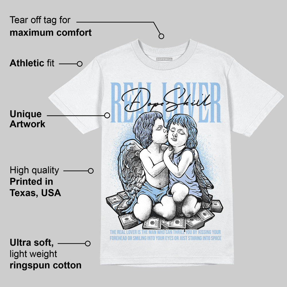 Women's Runner Sneaker Light Blue superstreetwear T-Shirt Real Lover Graphic