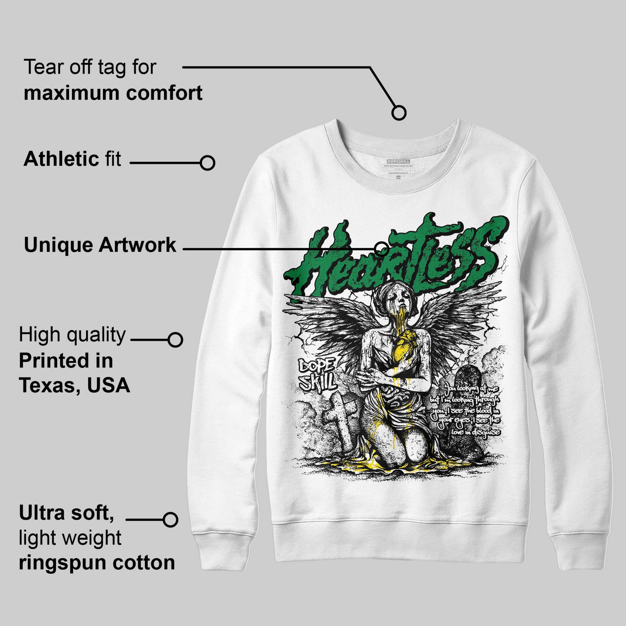Dunk Reverse Brazil superstreetwear Sweatshirt Heartless Graphic