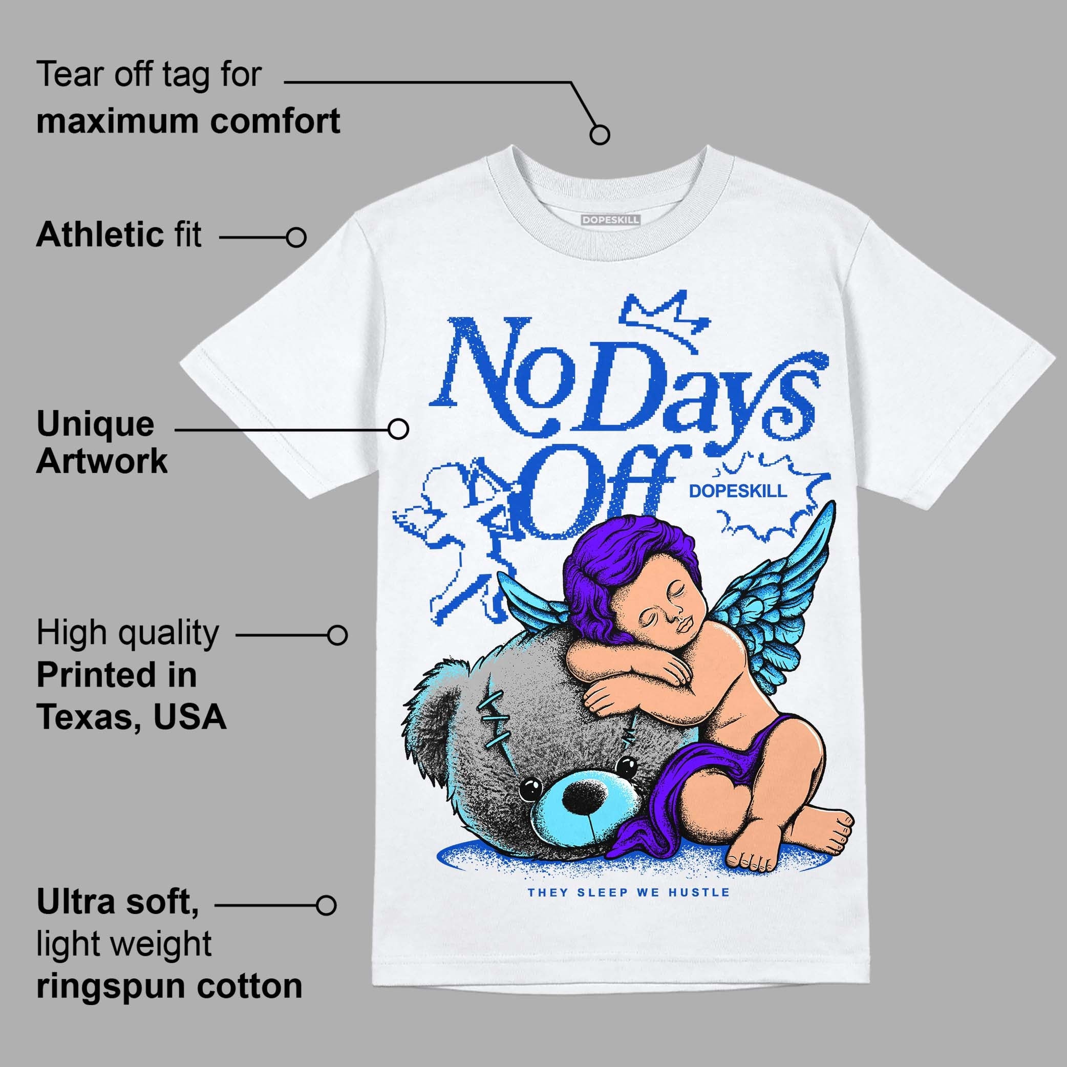 SB Dunk Argon superstreetwear T-Shirt New No Days Off Graphic