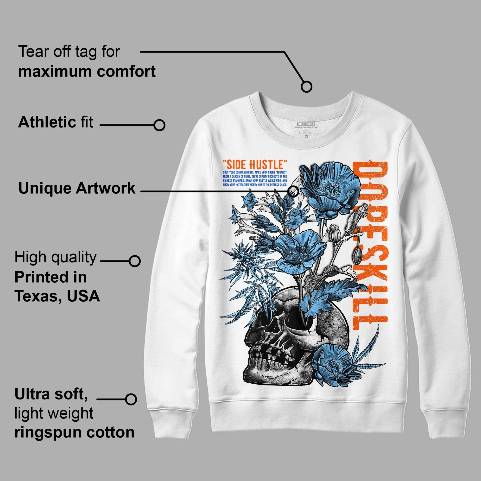 Dunk Low Futura University Blue superstreetwear Sweatshirt Side Hustle Graphic
