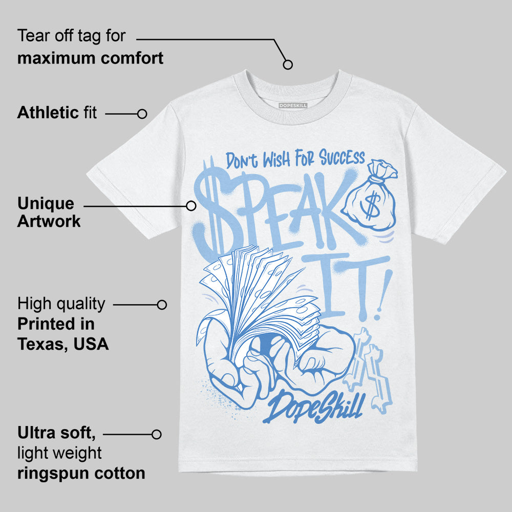 Women's Runner Sneaker Light Blue superstreetwear T-Shirt Speak It Graphic