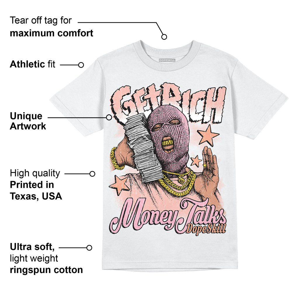 Legend Pink 11s superstreetwear T-Shirt Get Rich Graphic