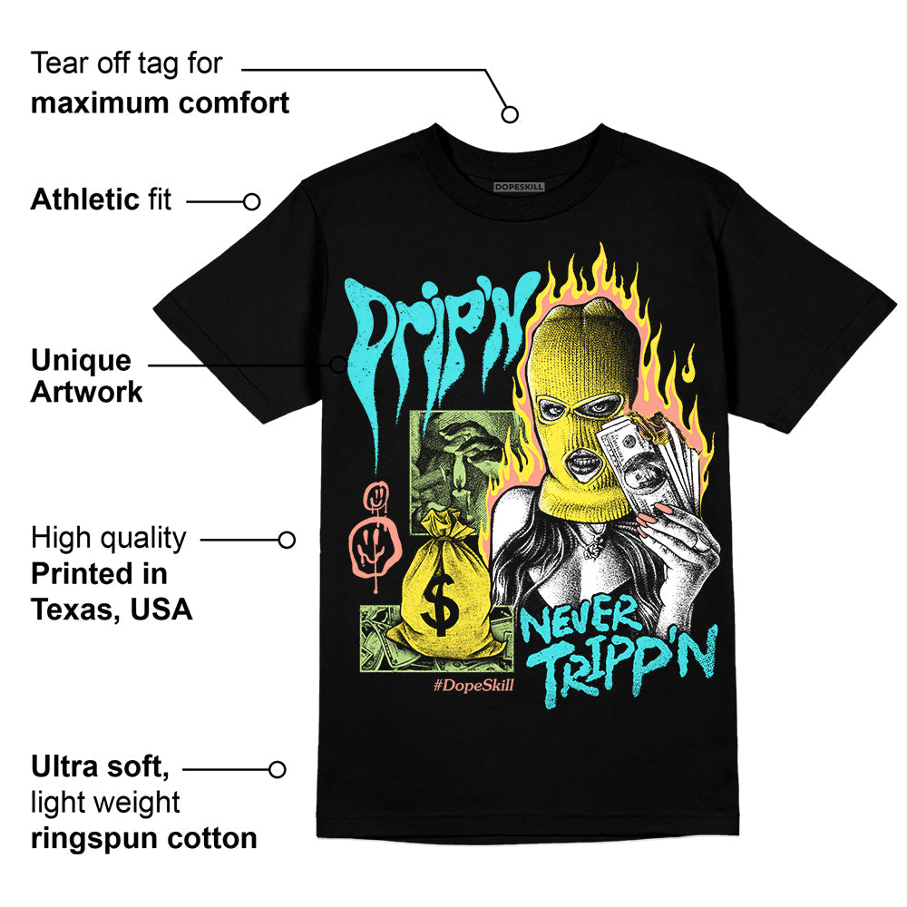 Cyan Burst 9060 superstreetwear T-Shirt Drip'n Never Tripp'n Graphic