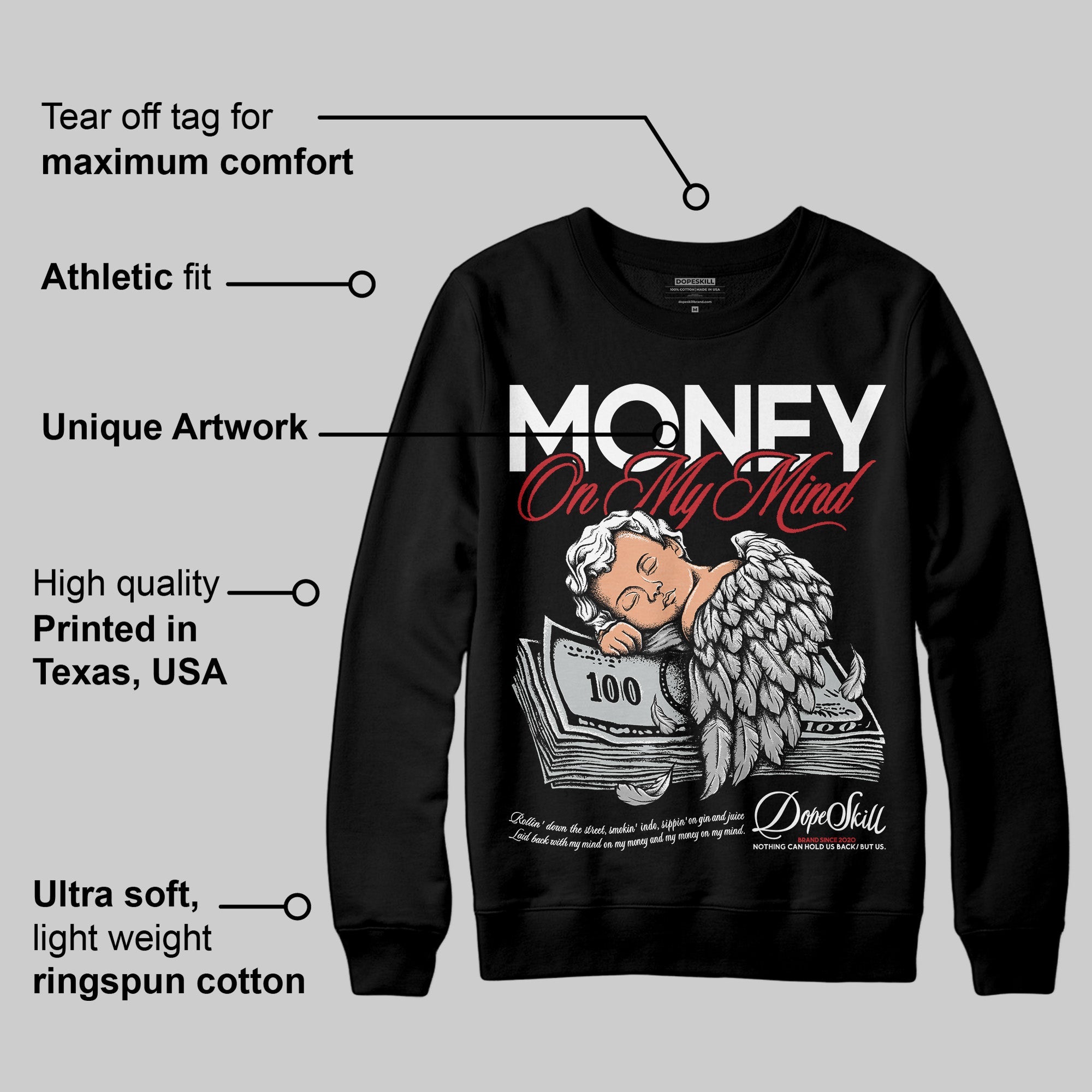 Bred Velvet 11s superstreetwear Sweatshirt MOMM Graphic
