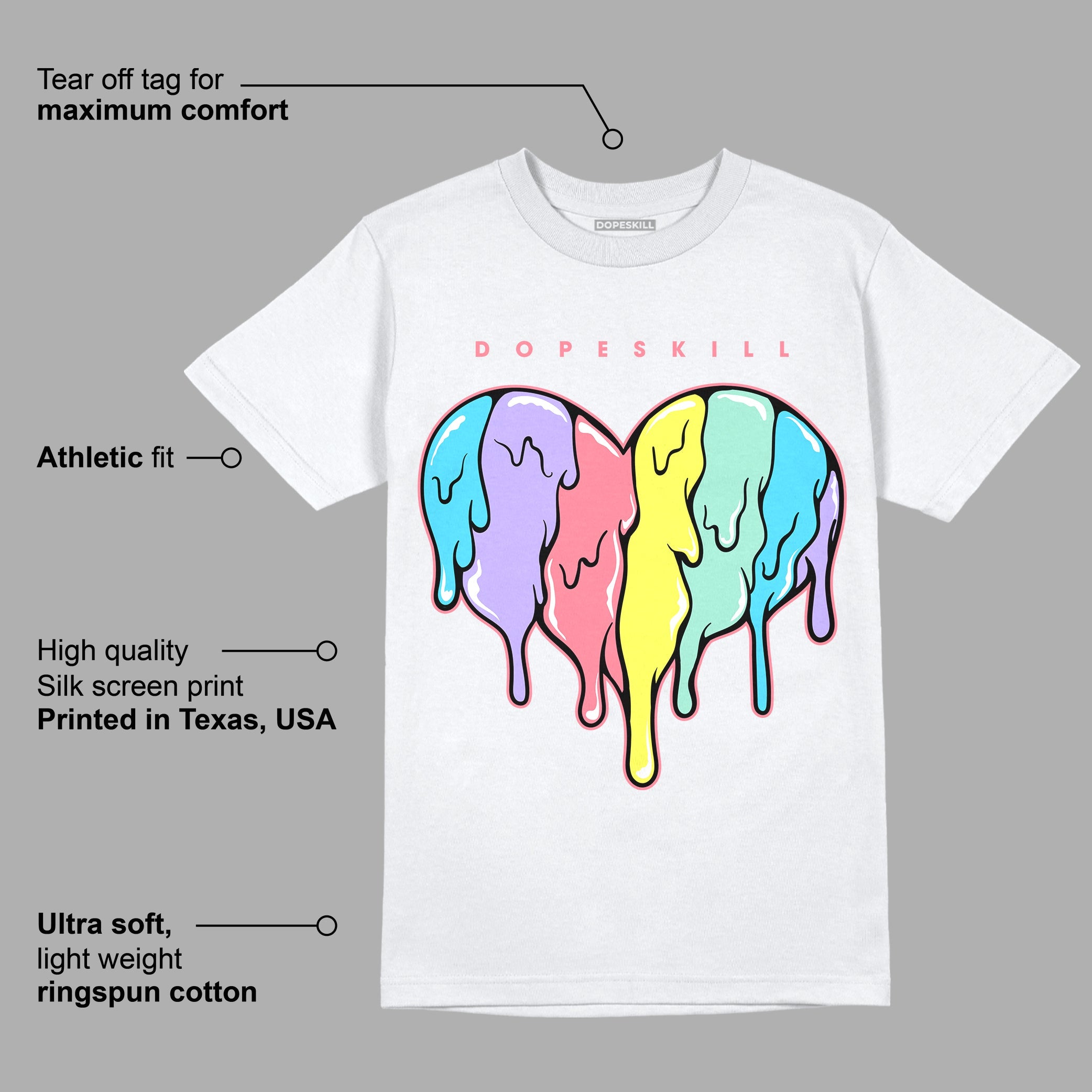 Candy Easter Dunk Low superstreetwear T-Shirt Slime Drip Heart Graphic