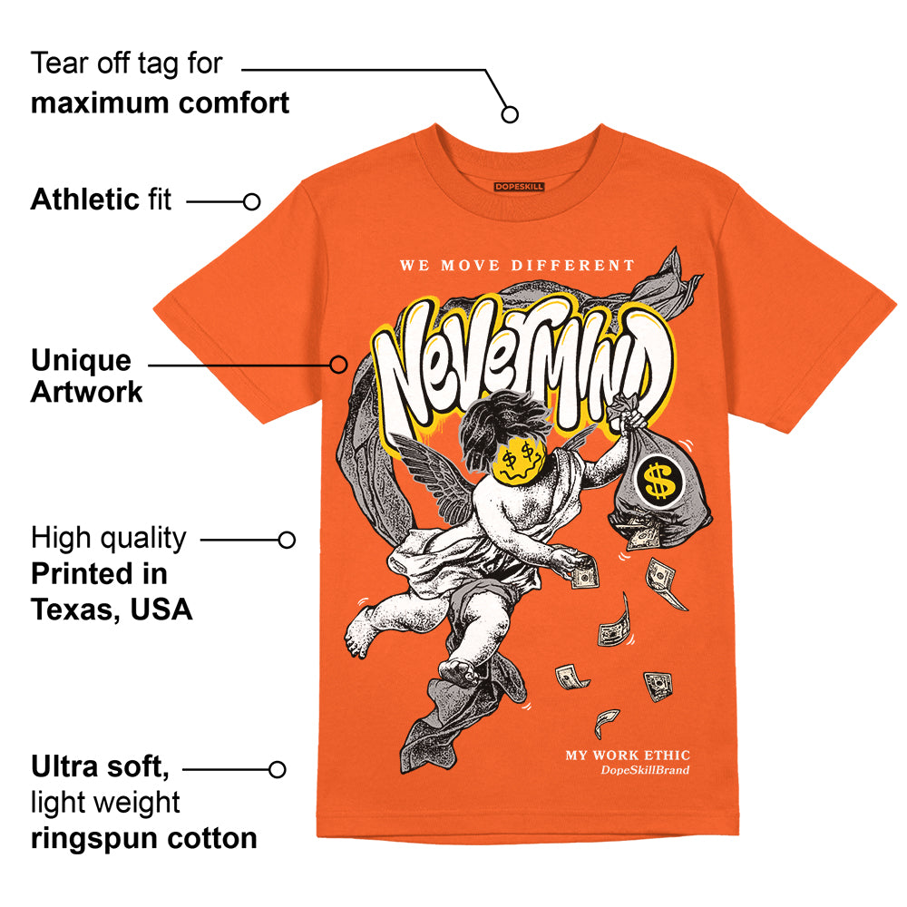 Georgia Peach 3s superstreetwear Orange T-shirt Nevermind Graphic