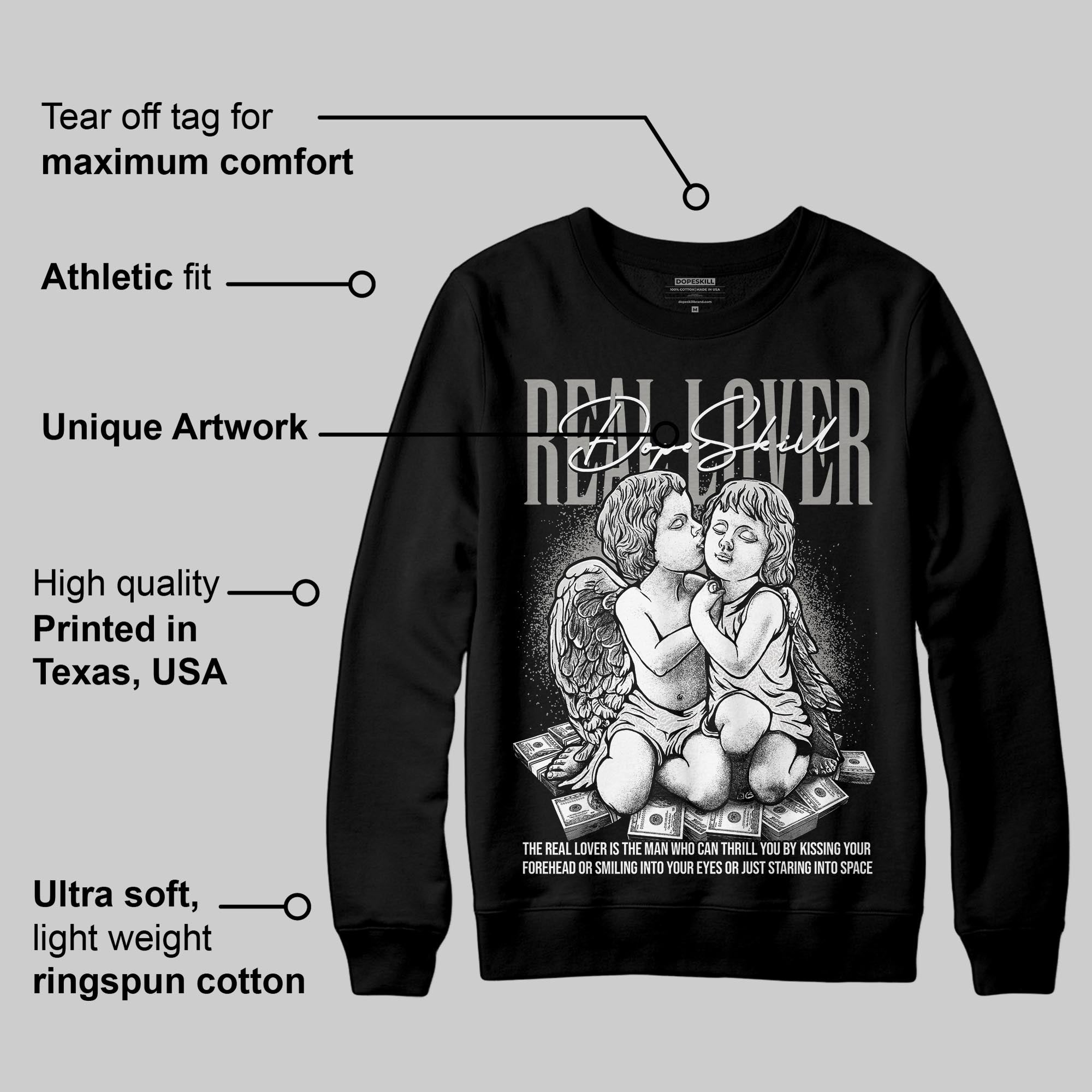 Pure Money 3s superstreetwear Sweatshirt Real Lover Graphic