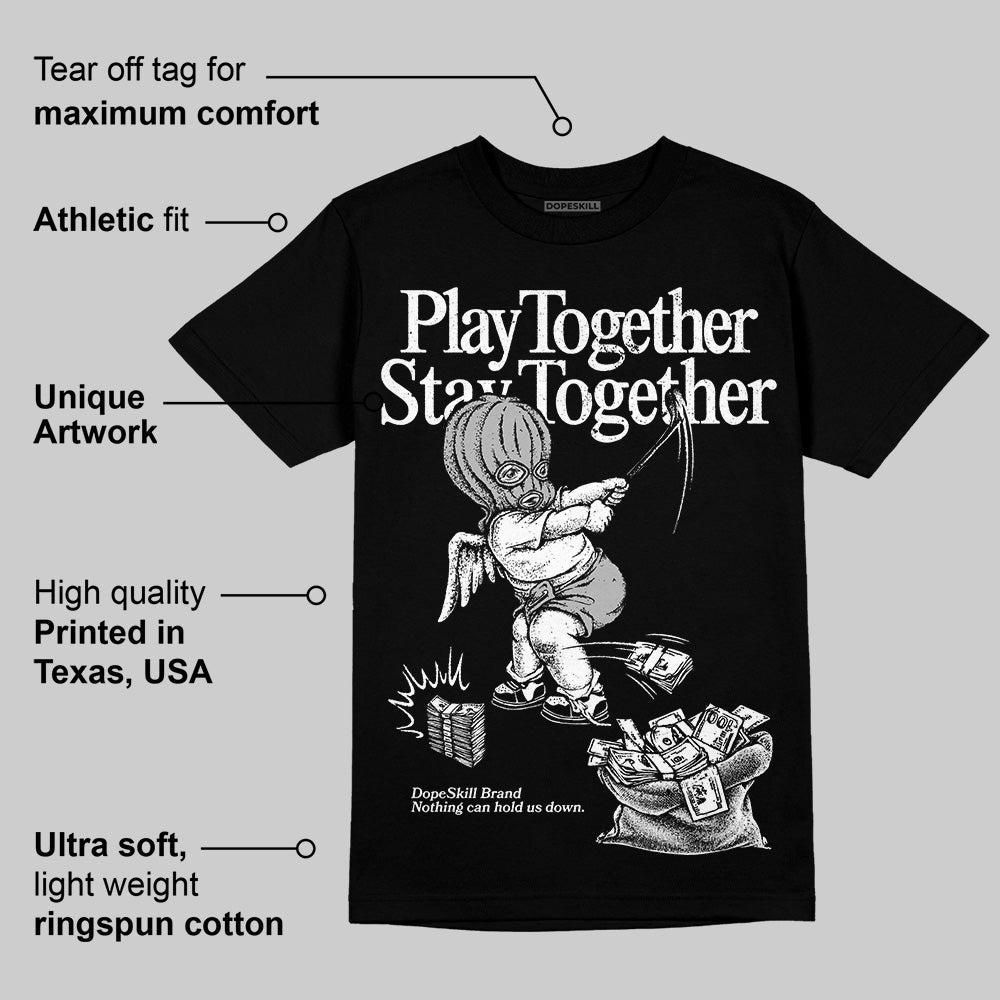 Dunk Panda White Black superstreetwear T-Shirt Play together,Stay together Graphic