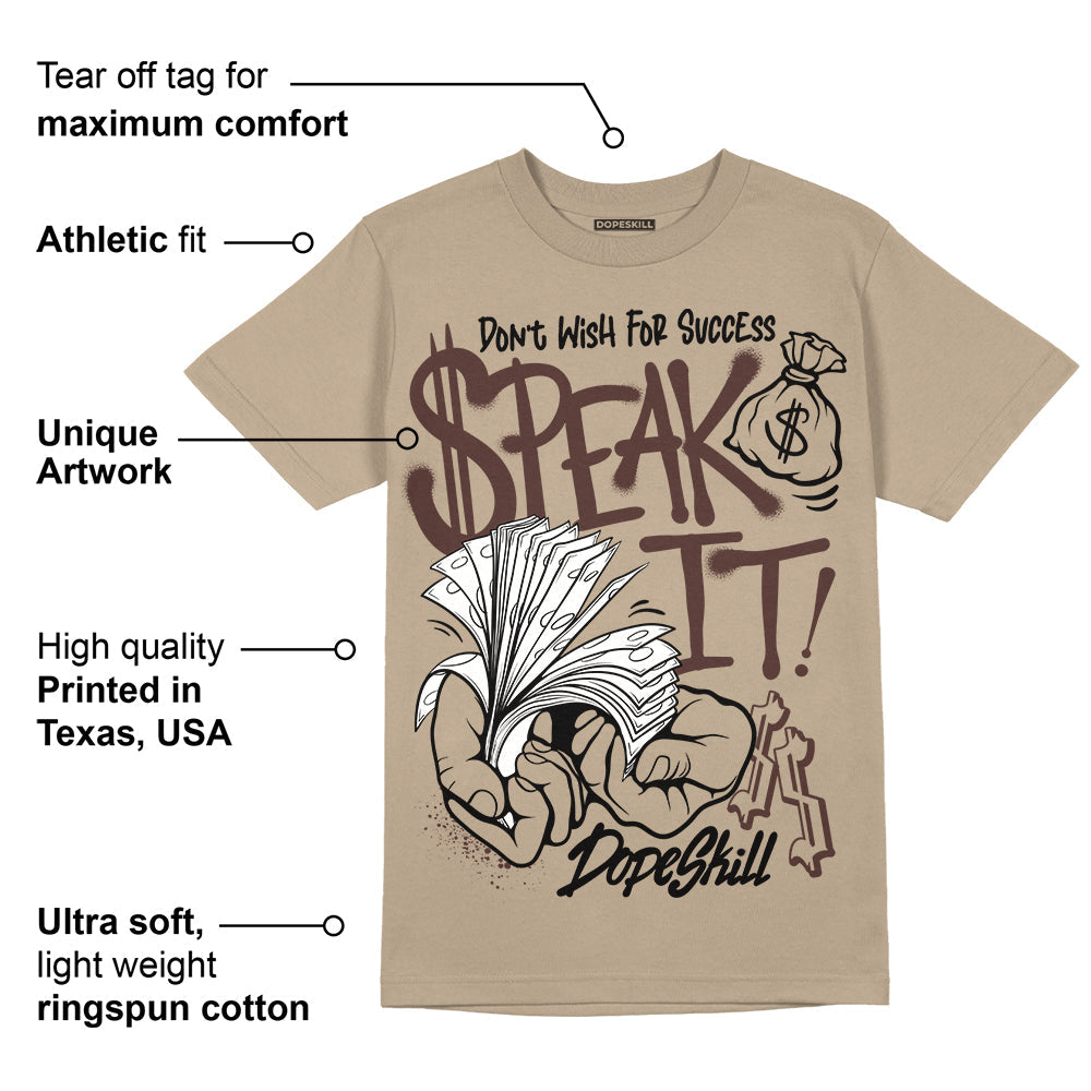 Latte 1s superstreetwear Medium Brown T-shirt Speak It Graphic