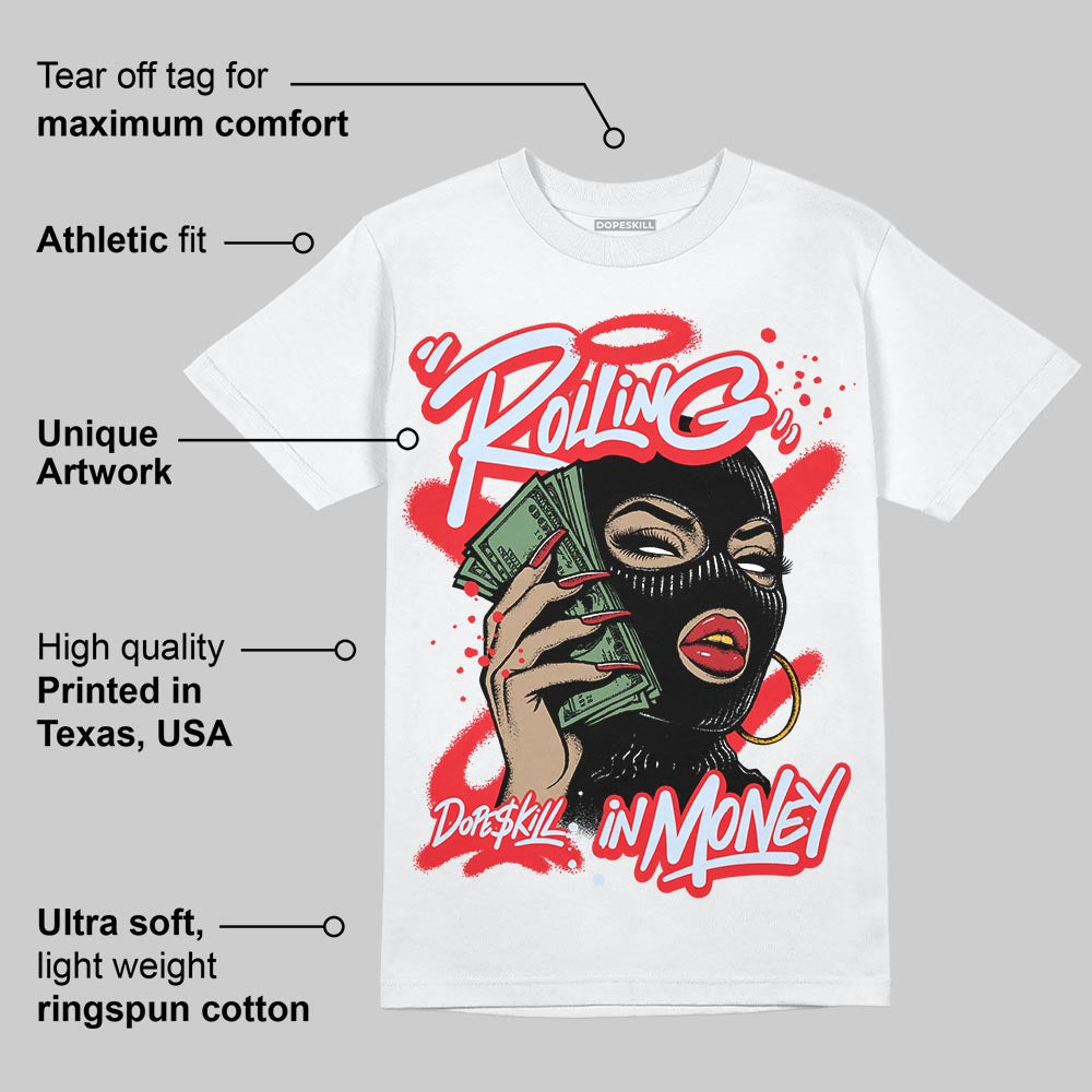 Cherry 11s superstreetwear T-Shirt Rolling in Money Graphic