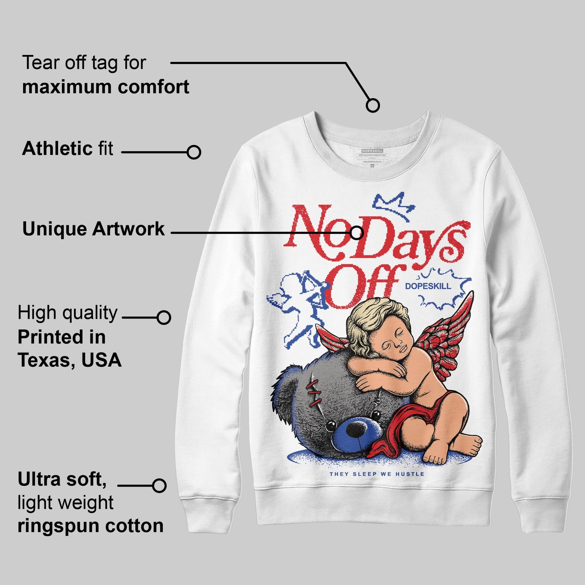 Seoul 2.0 3s superstreetwear Sweatshirt New No Days Off Graphic