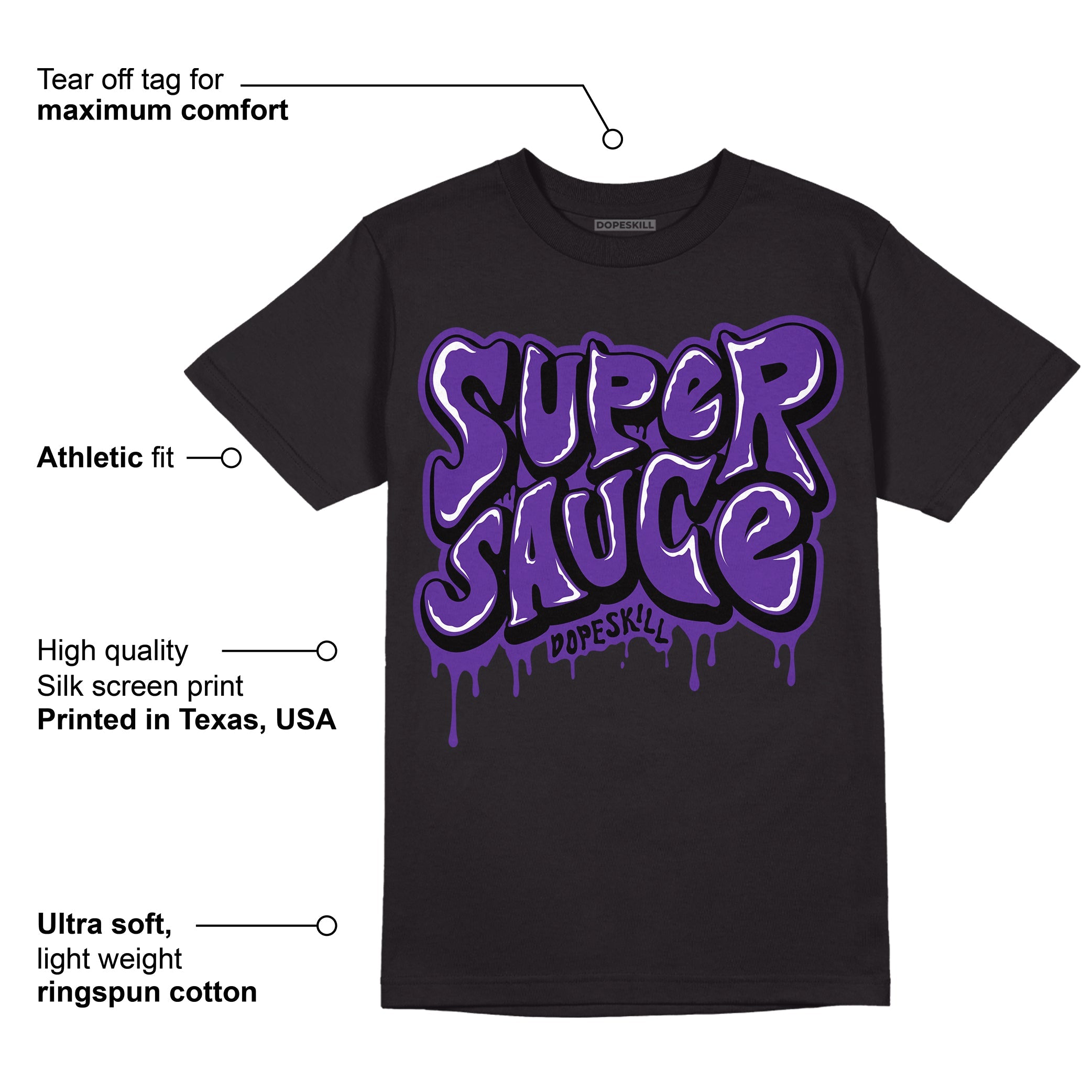 PURPLE Collection superstreetwear T-Shirt Super Sauce Graphic