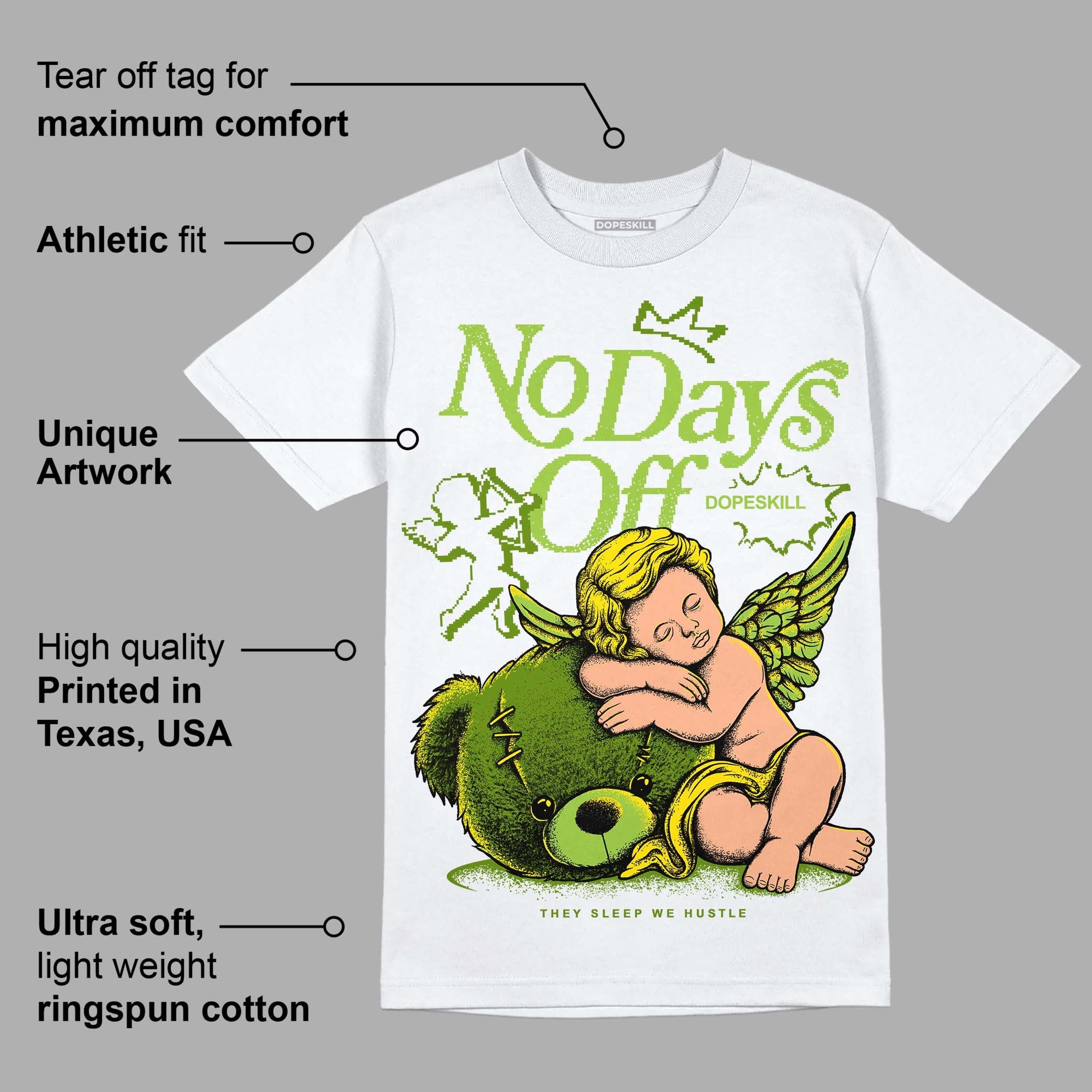 Dunk Low 'Chlorophyll' superstreetwear T-Shirt New No Days Off Graphic