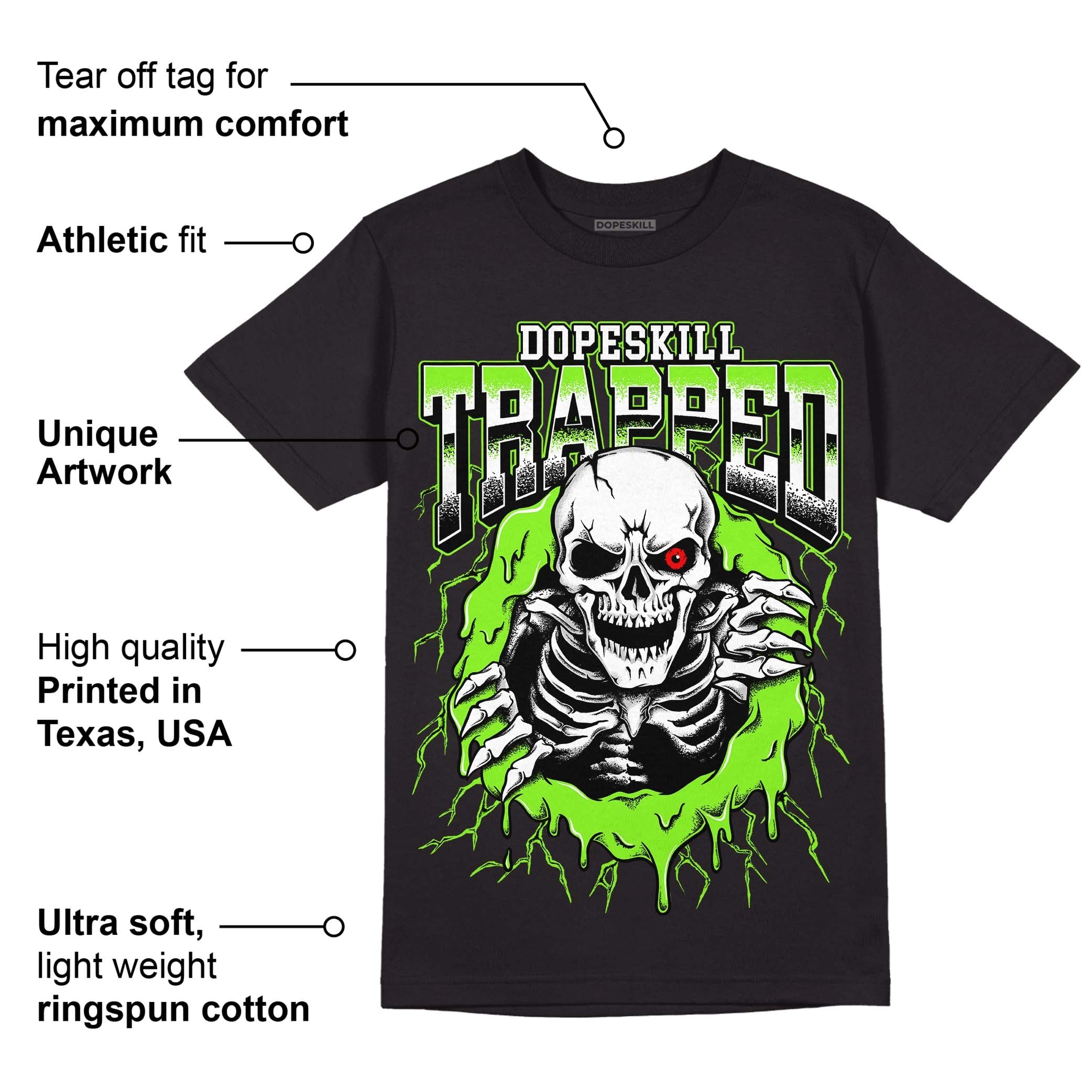 Neon Green Collection superstreetwear T-Shirt Trapped Halloween Graphic