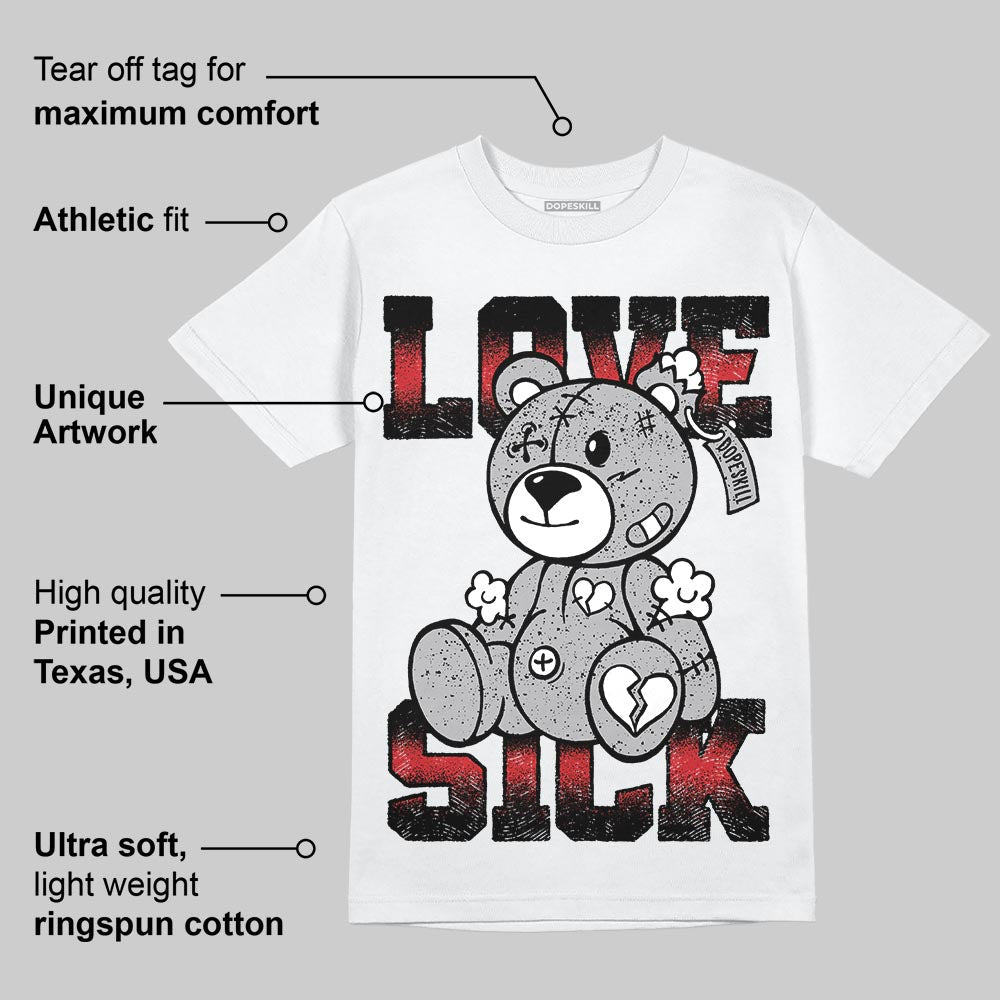 White Cement 4s superstreetwear T-Shirt Love Sick Graphic