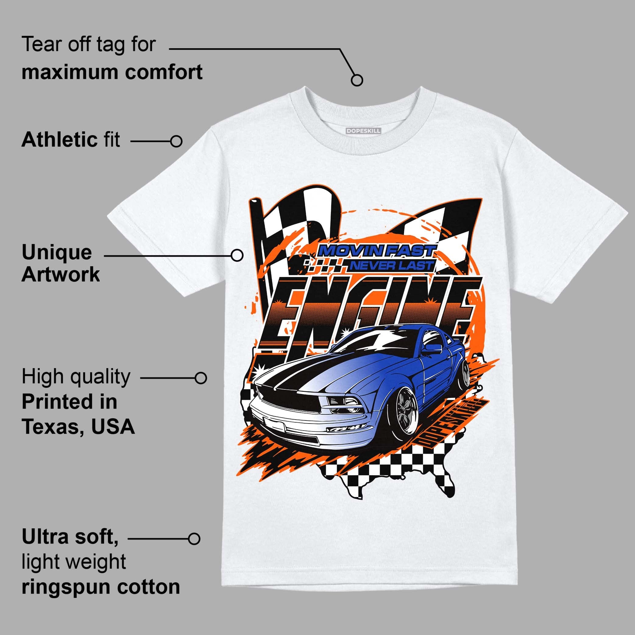 Dunk Low Futura Orange Blaze superstreetwear T-Shirt ENGINE Tshirt Graphic