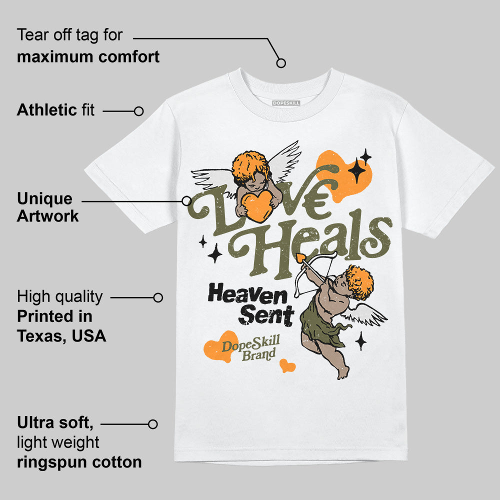 Olive 5s superstreetwear T-Shirt New Love Heals Graphic