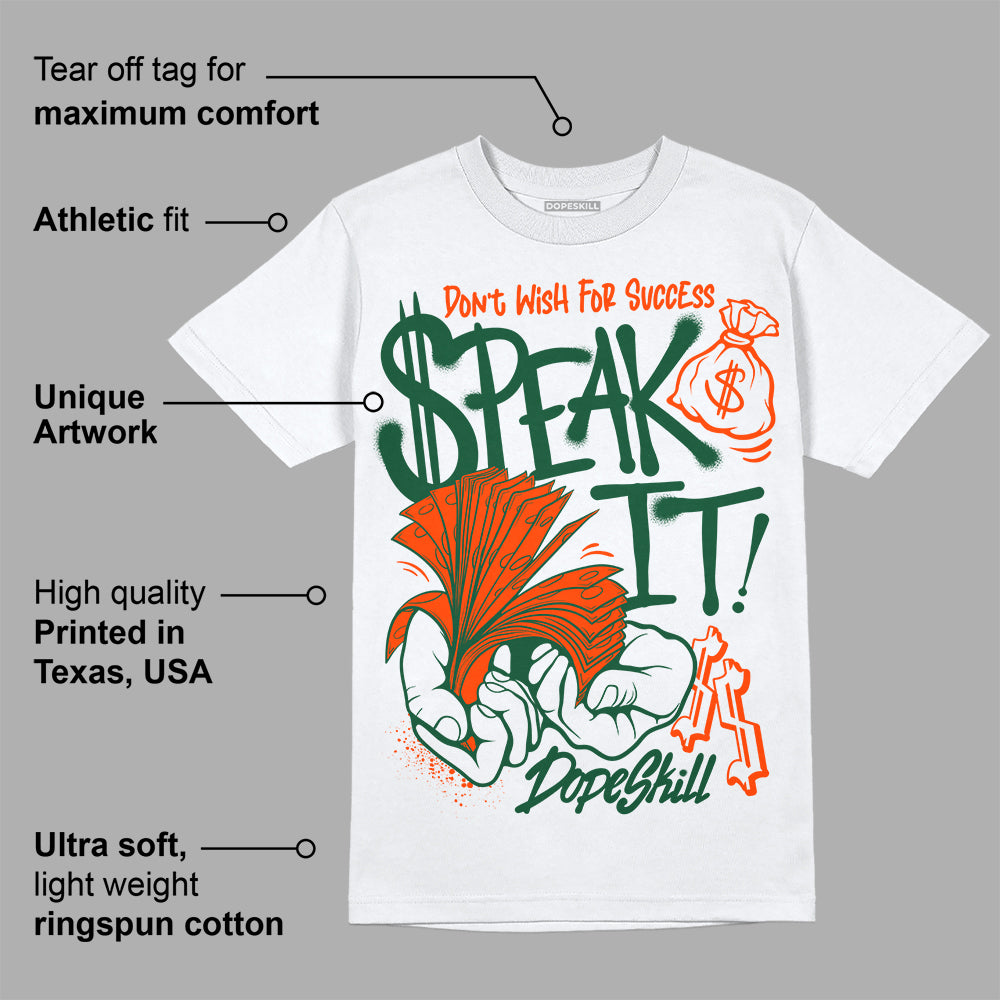 Dunk Team Dark Green Orange superstreetwear T-Shirt Speak It Graphic