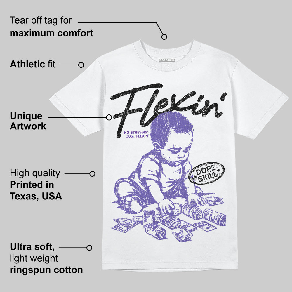 Grape 5s superstreetwear T-Shirt Flexin' Graphic