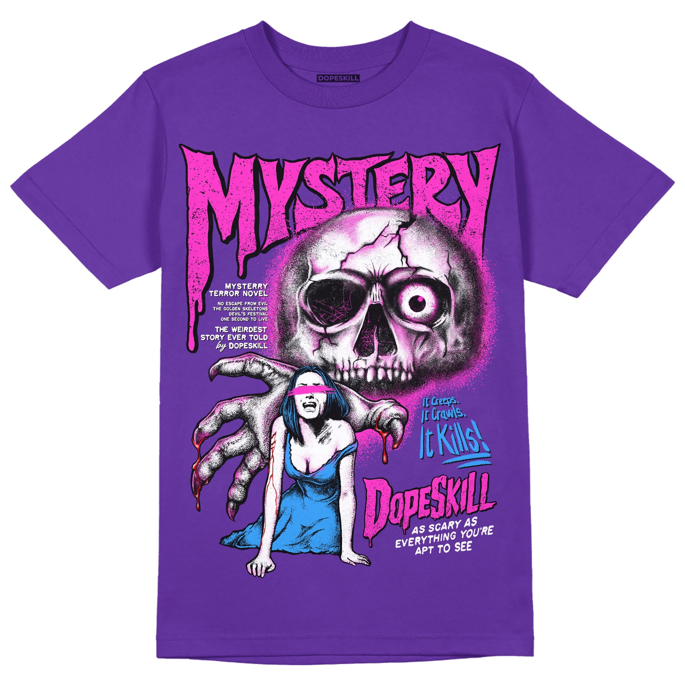 PURPLE Collection superstreetwear Purple T-shirt Mystery Ghostly Grasp Graphic