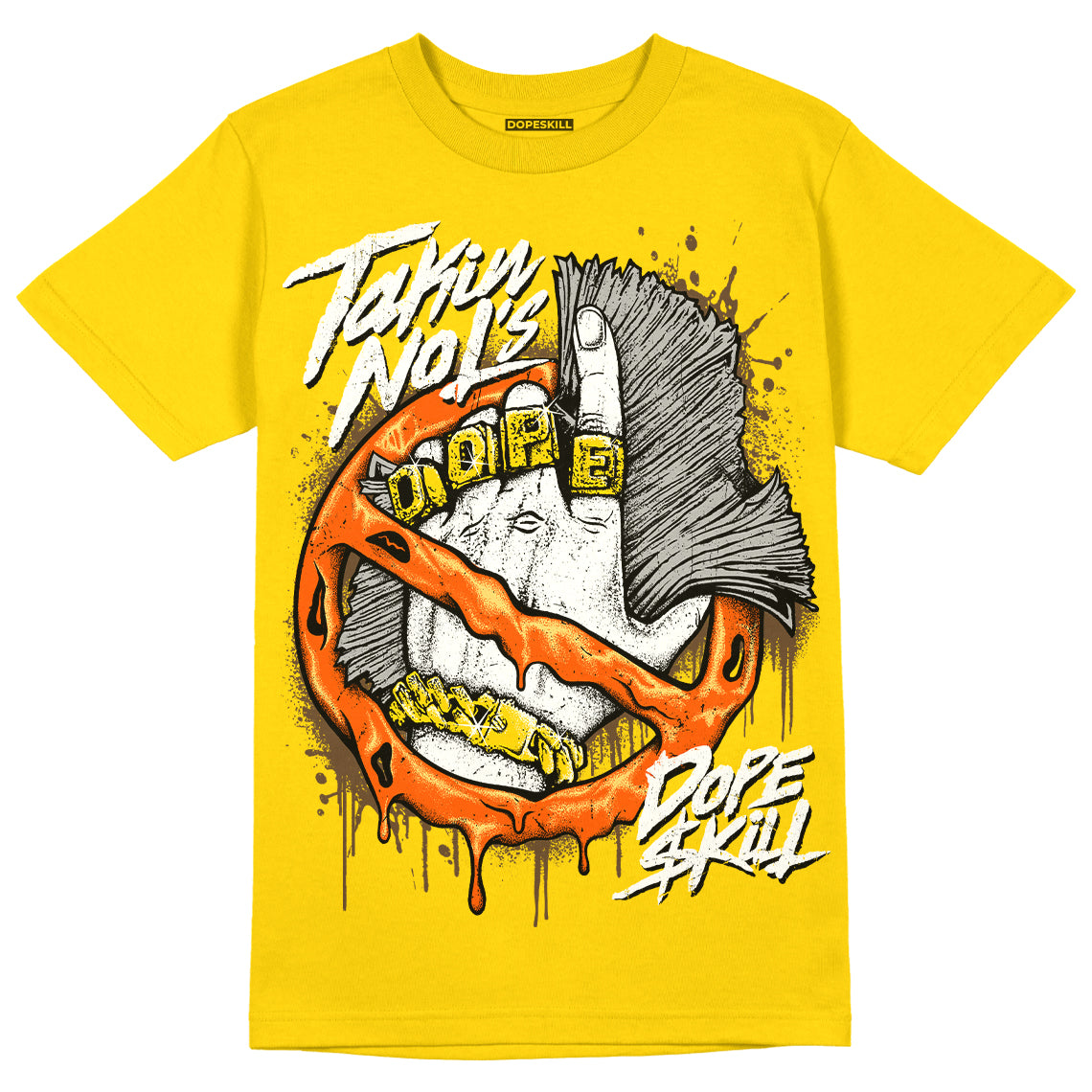 Yellow Ochre 6s superstreetwear Yellow T-shirt Takin No L's Graphic