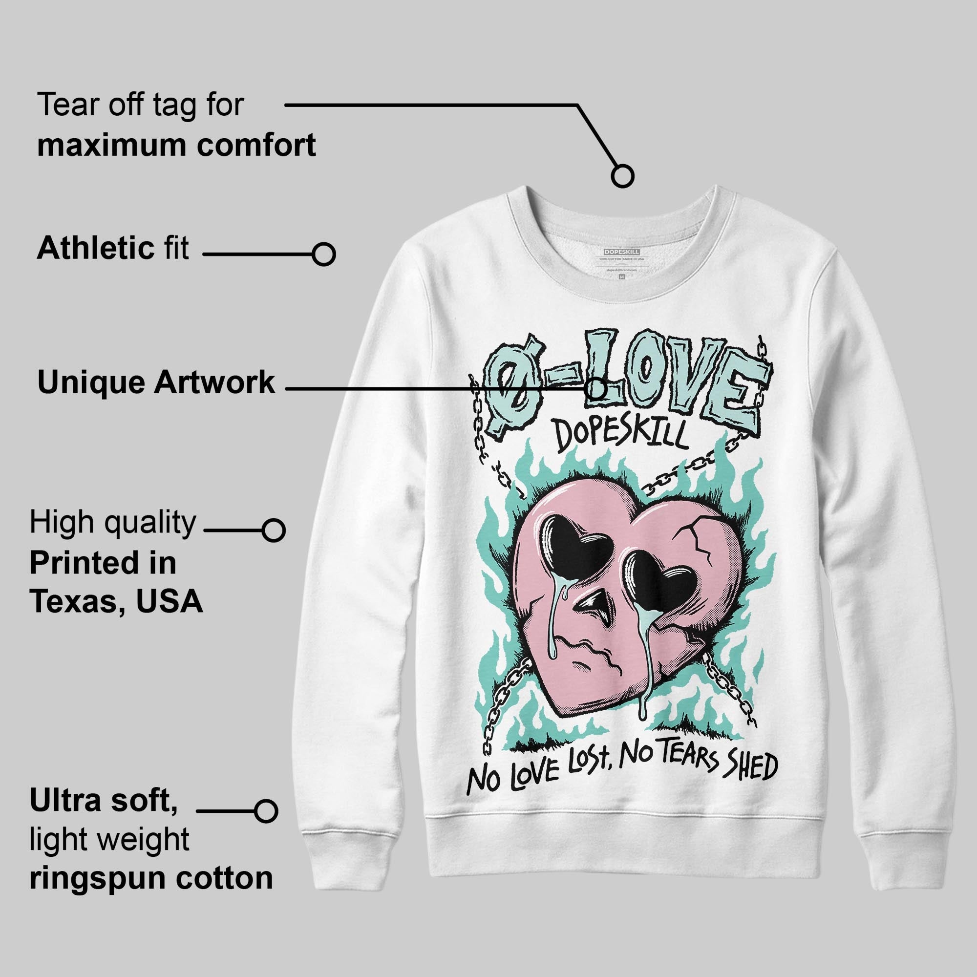Igloo 11s superstreetwear Sweatshirt Crying Heart Graphic