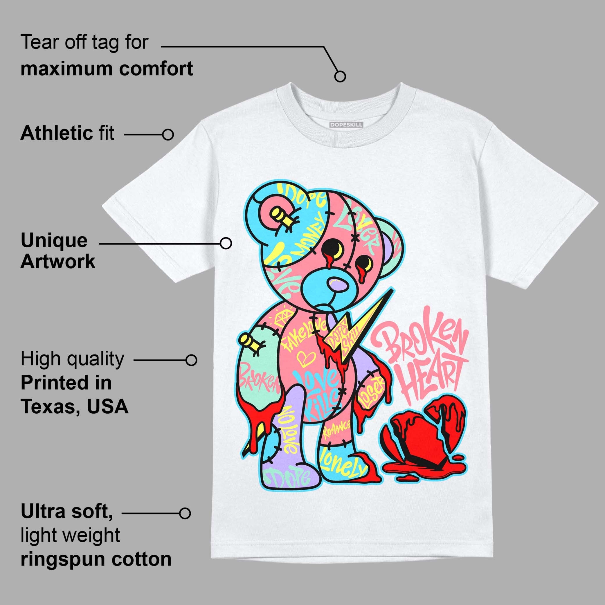 Candy Easter Dunk Low superstreetwear T-Shirt Broken Heart Graphic