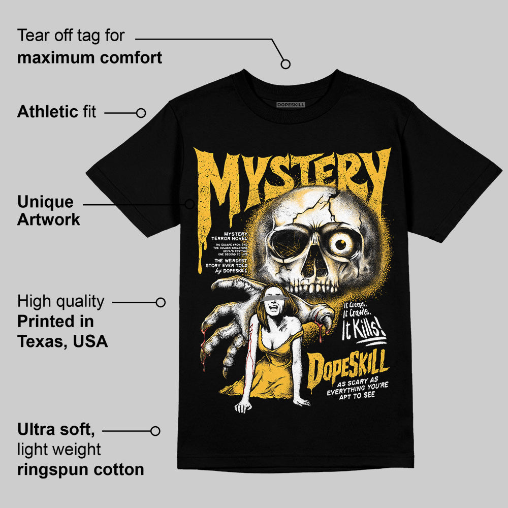 9060 Varsity Gold superstreetwear T-Shirt Mystery Ghostly Grasp Graphic