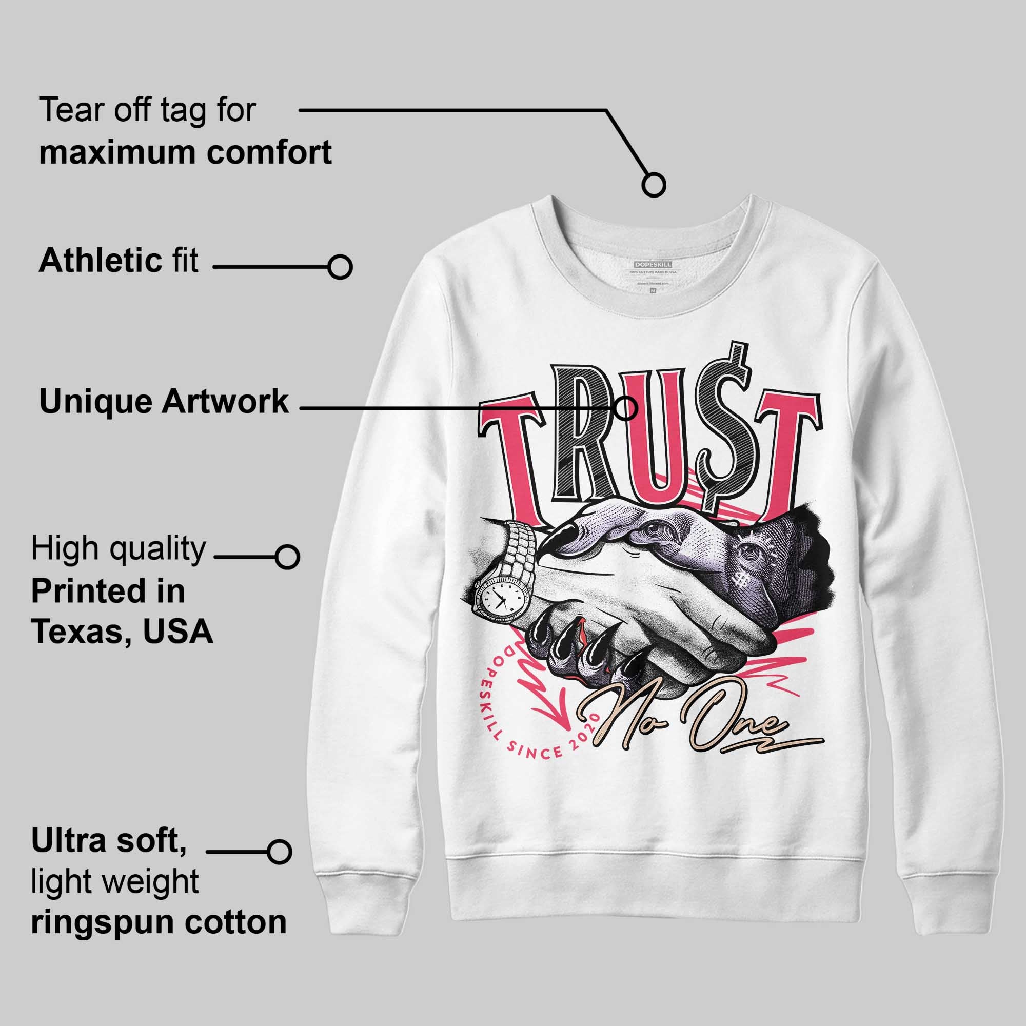 Peanut Butter Jelly 5s superstreetwear Sweatshirt Trust No One Graphic