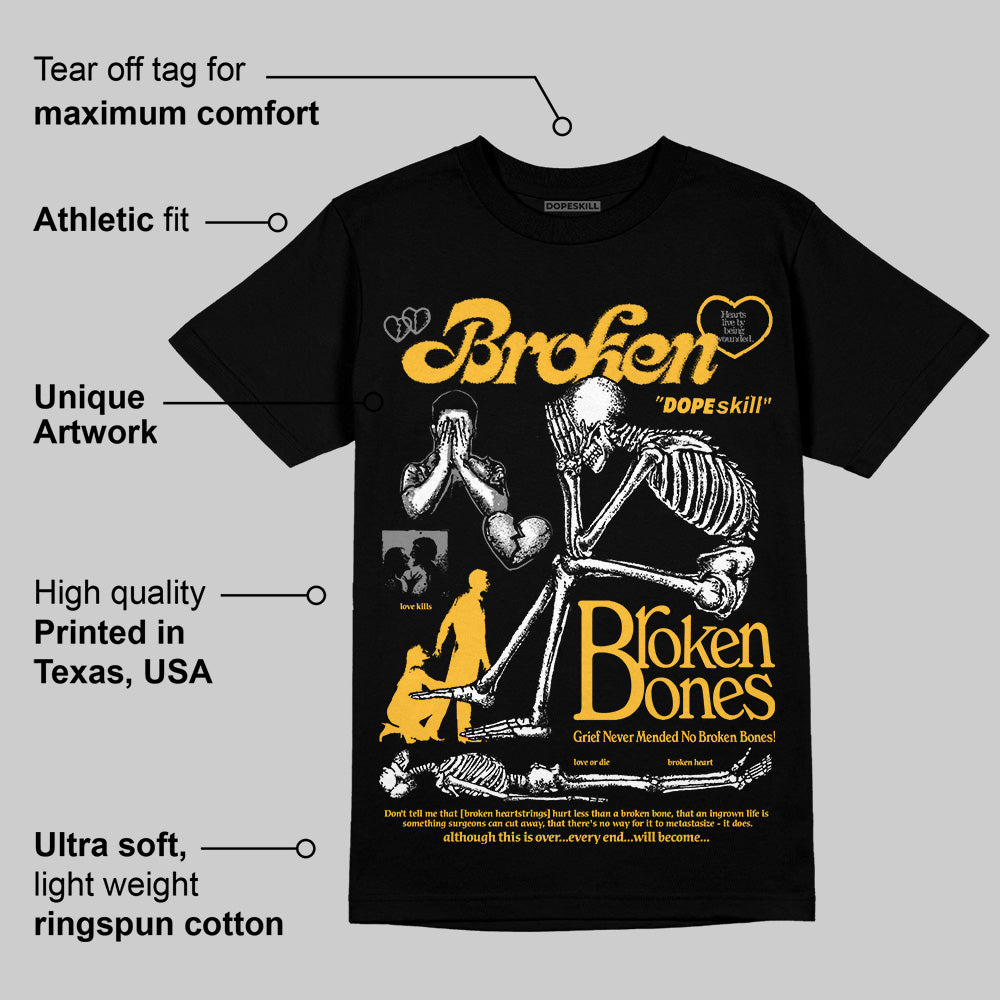 9060 Varsity Gold superstreetwear T-Shirt Broken Bones Graphic