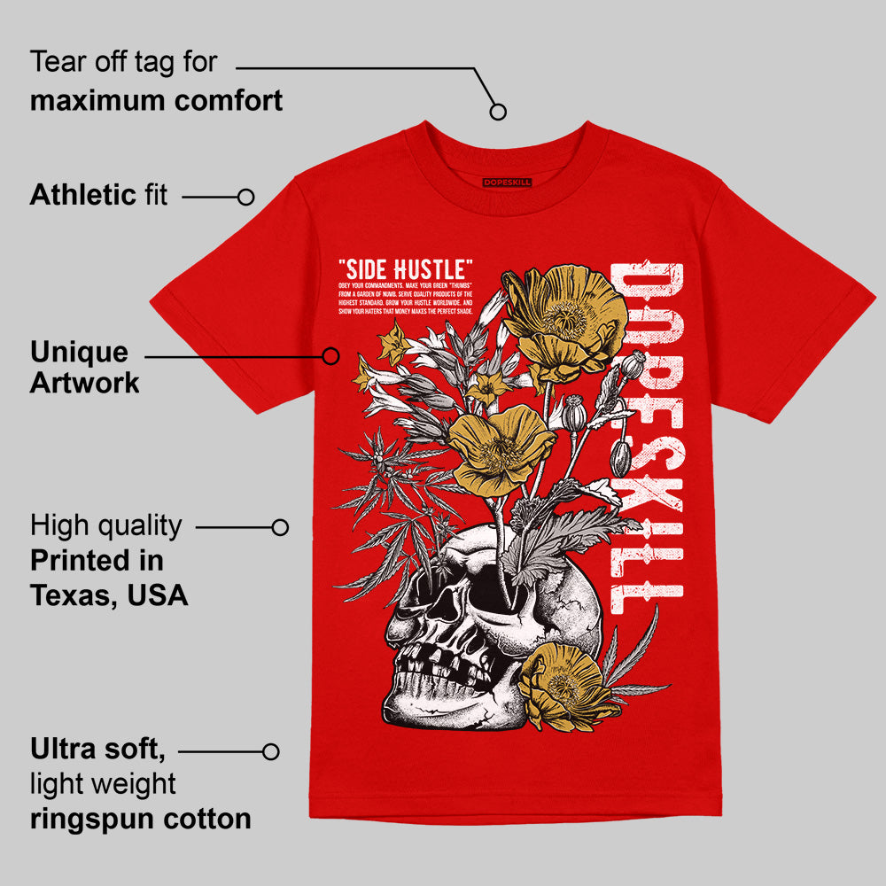 Bred Velvet 11s superstreetwear Red T-shirt Side Hustle Graphic