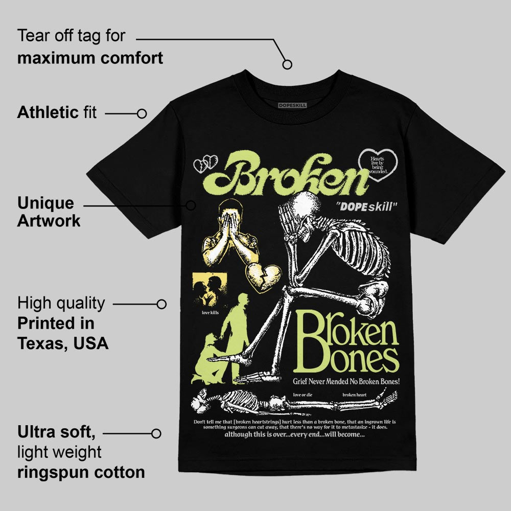 Light Lemon Twist 4s superstreetwear T-Shirt Broken Bones Graphic