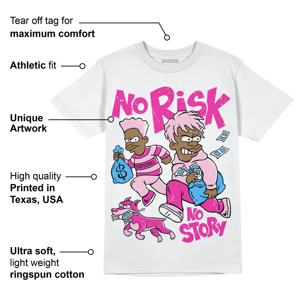 Pink Collection superstreetwear T-Shirt No Risk No Story Graphic