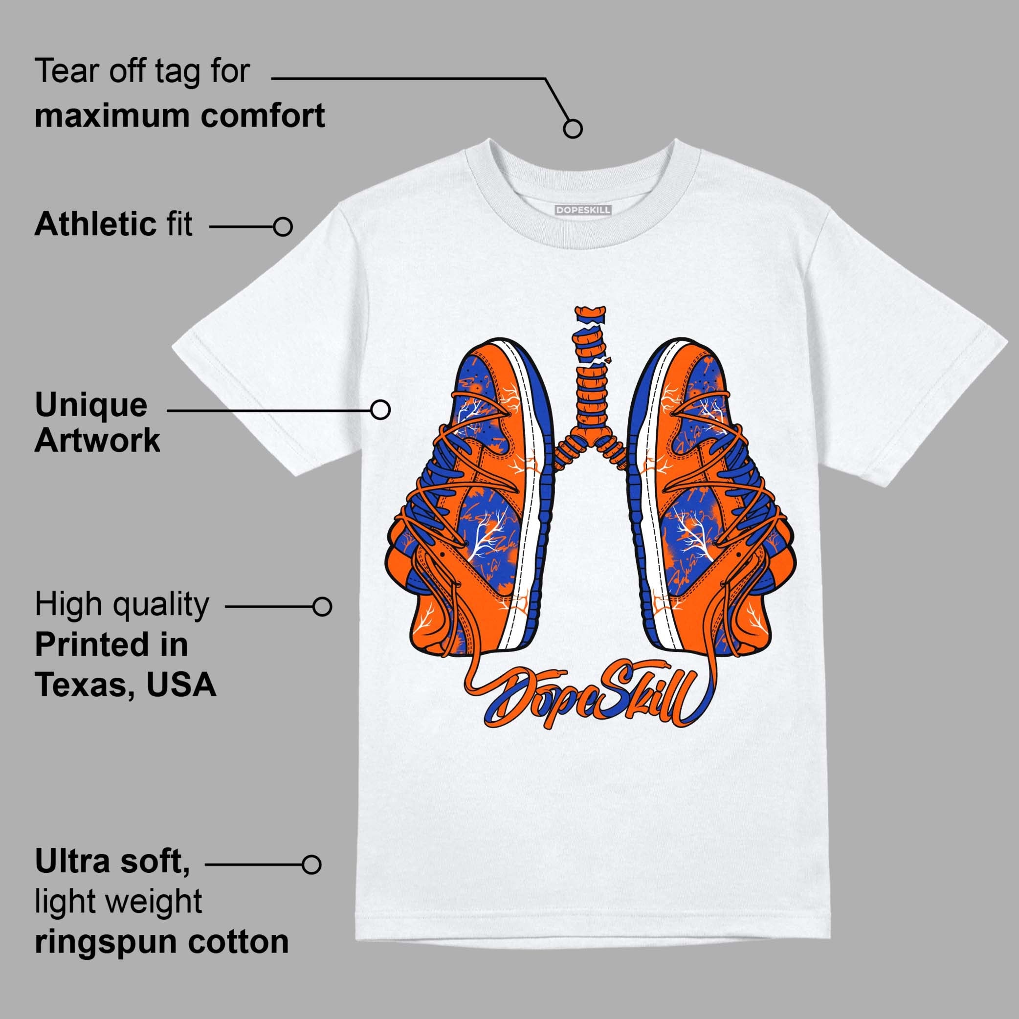 Dunk Low Futura Orange Blaze superstreetwear T-Shirt Breathe Graphic