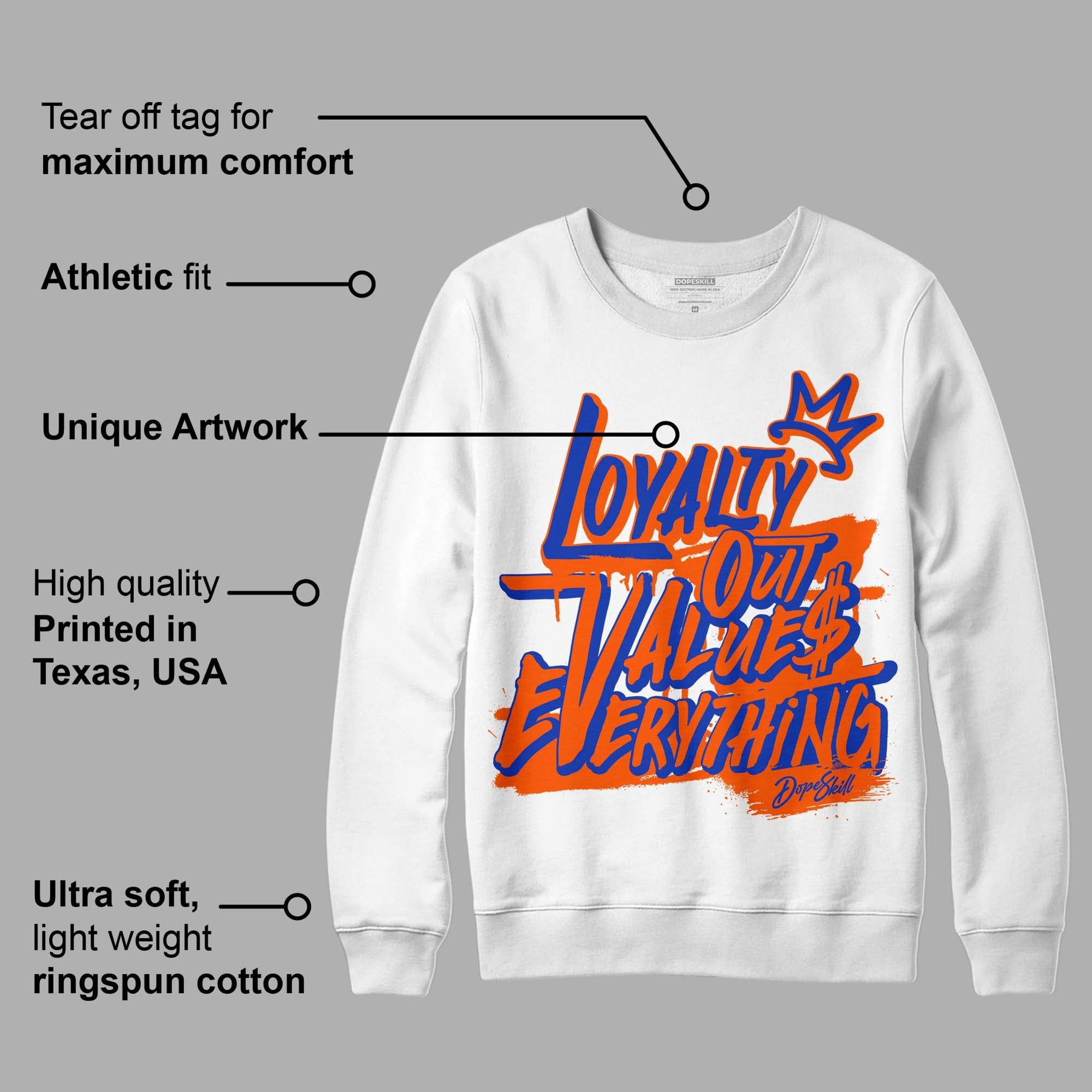 Dunk Low Futura Orange Blaze superstreetwear Sweatshirt LOVE Graphic