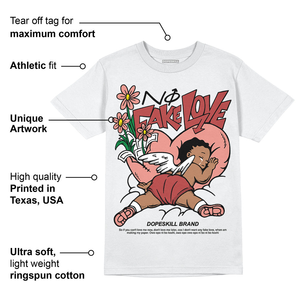 Dune Red 13s superstreetwear T-Shirt No Fake Love Graphic