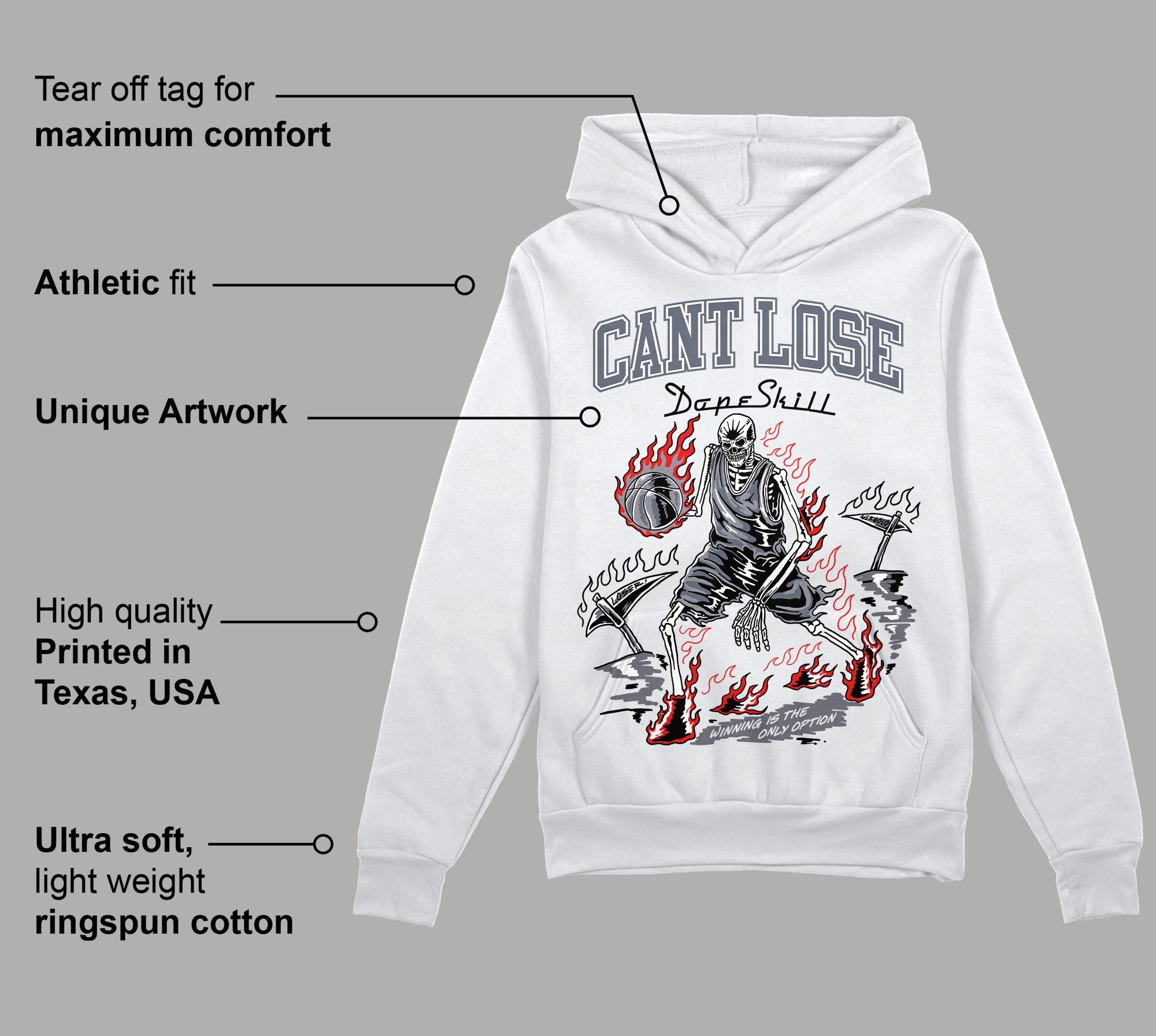 Stealth 14s superstreetwear Hoodie Sweatshirt Cant Lose Graphic