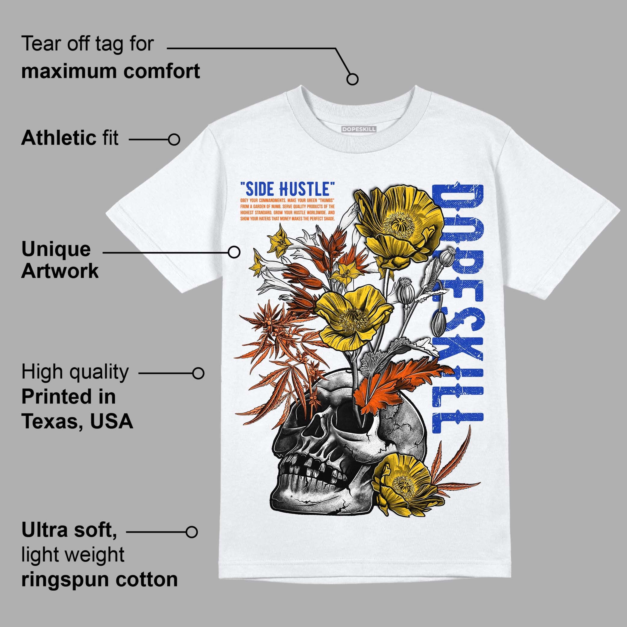 Dunk Low Futura Orange Blaze superstreetwear T-Shirt Side Hustle Graphic
