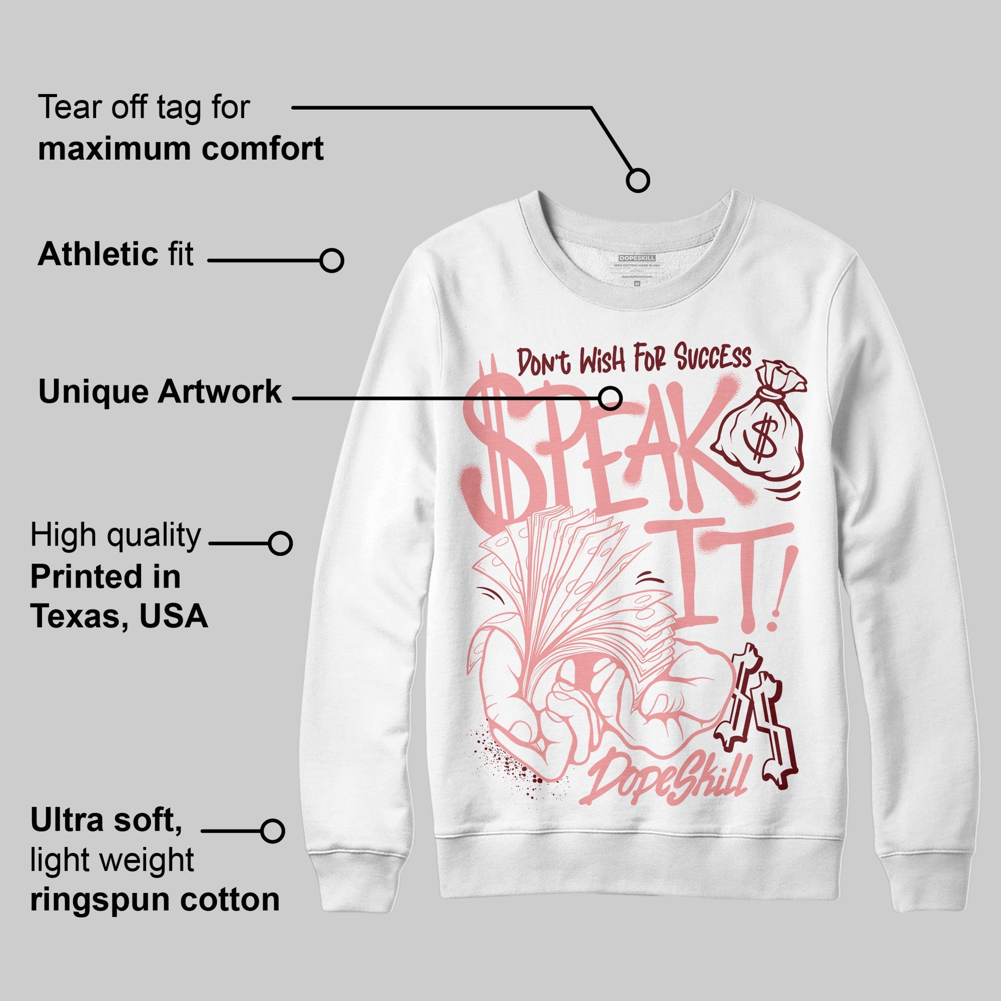 VALENTINE'S Day 3s superstreetwear Sweatshirt Speak It Graphic