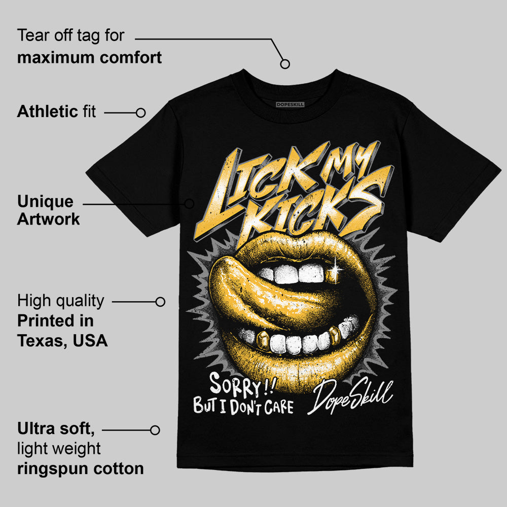 9060 Varsity Gold superstreetwear T-Shirt Lick My Kicks Graphic