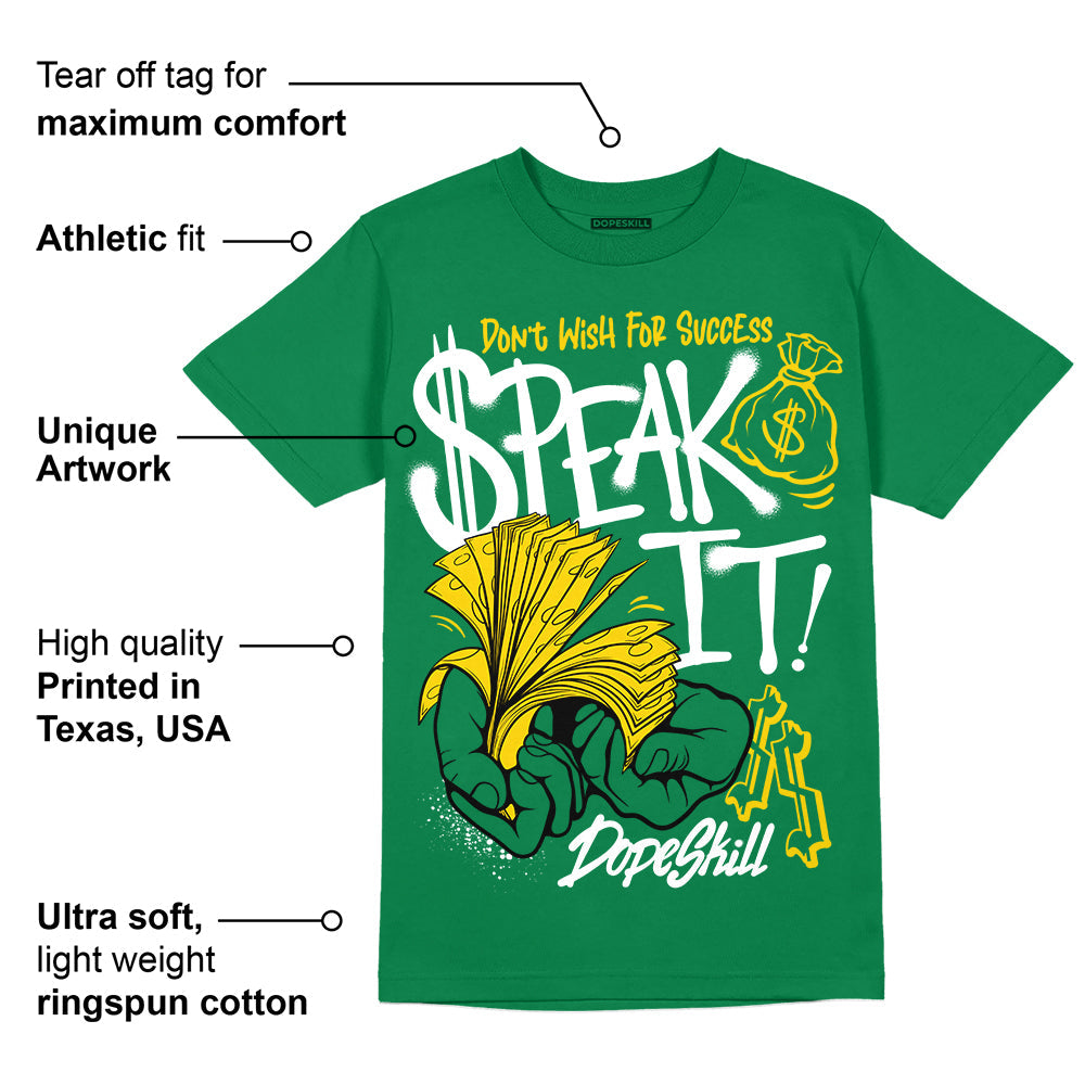 Green Collection superstreetwear Green T-shirt Speak It Graphic