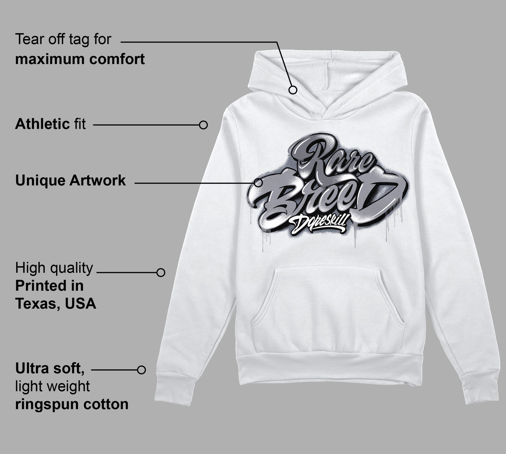 Stealth 14s superstreetwear Hoodie Sweatshirt Rare Breed Type Graphic