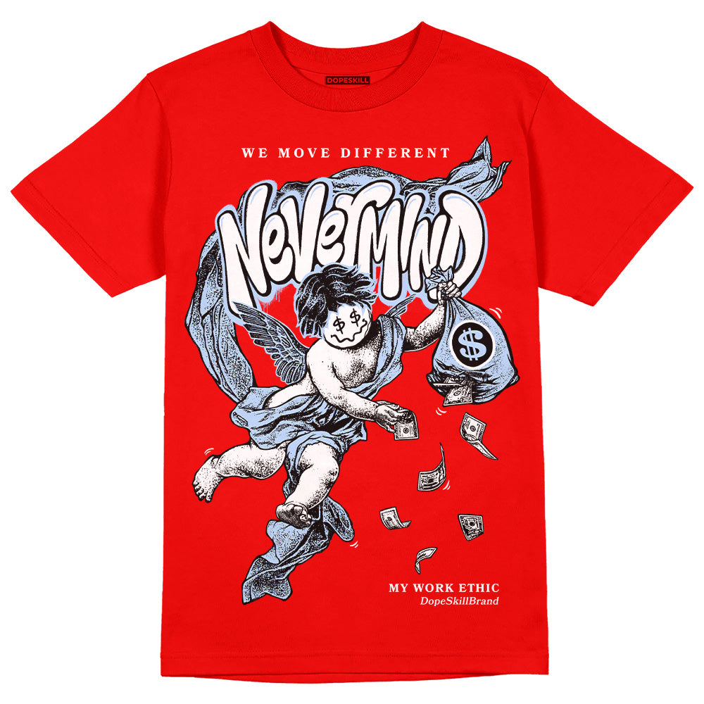 Cherry 11s superstreetwear Varsity Red T-shirt Nevermind Graphic